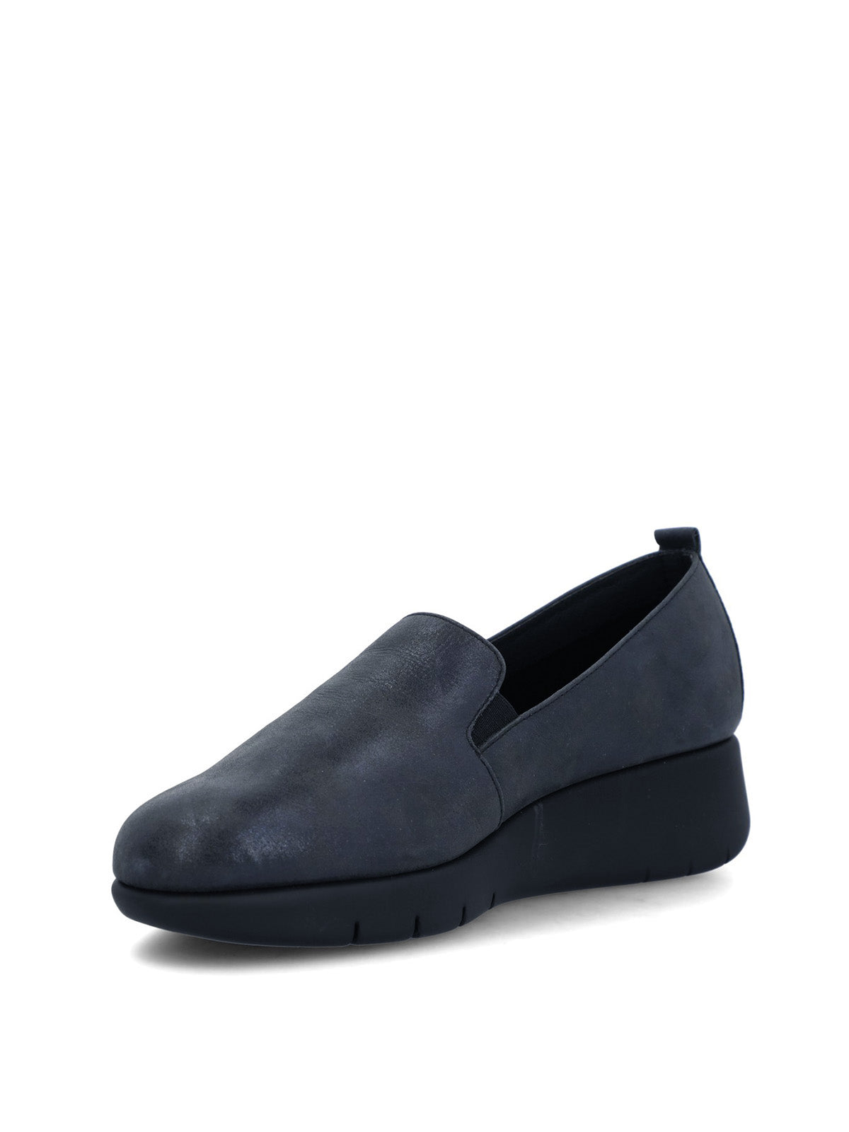 Slip On Cuero Mujer Judita Metalizado