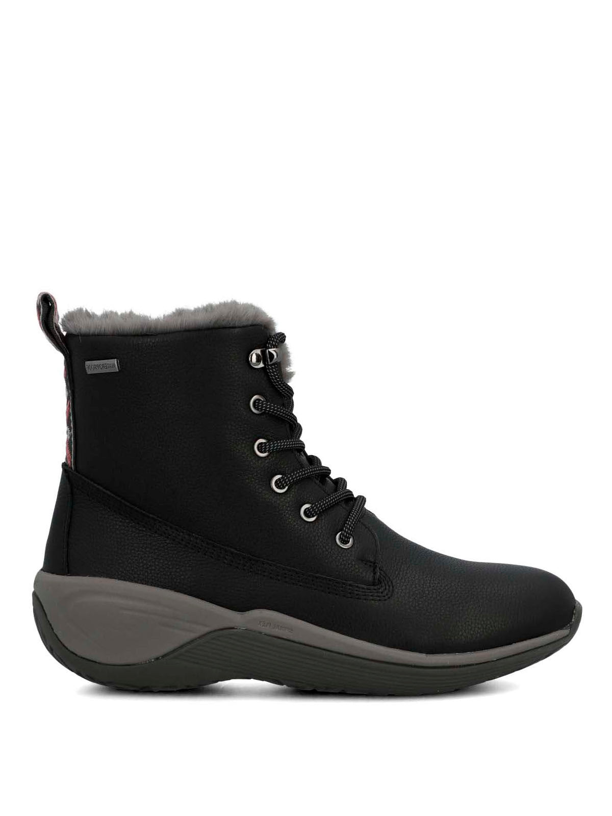 Botin Cuero Mujer Short Madras Negro