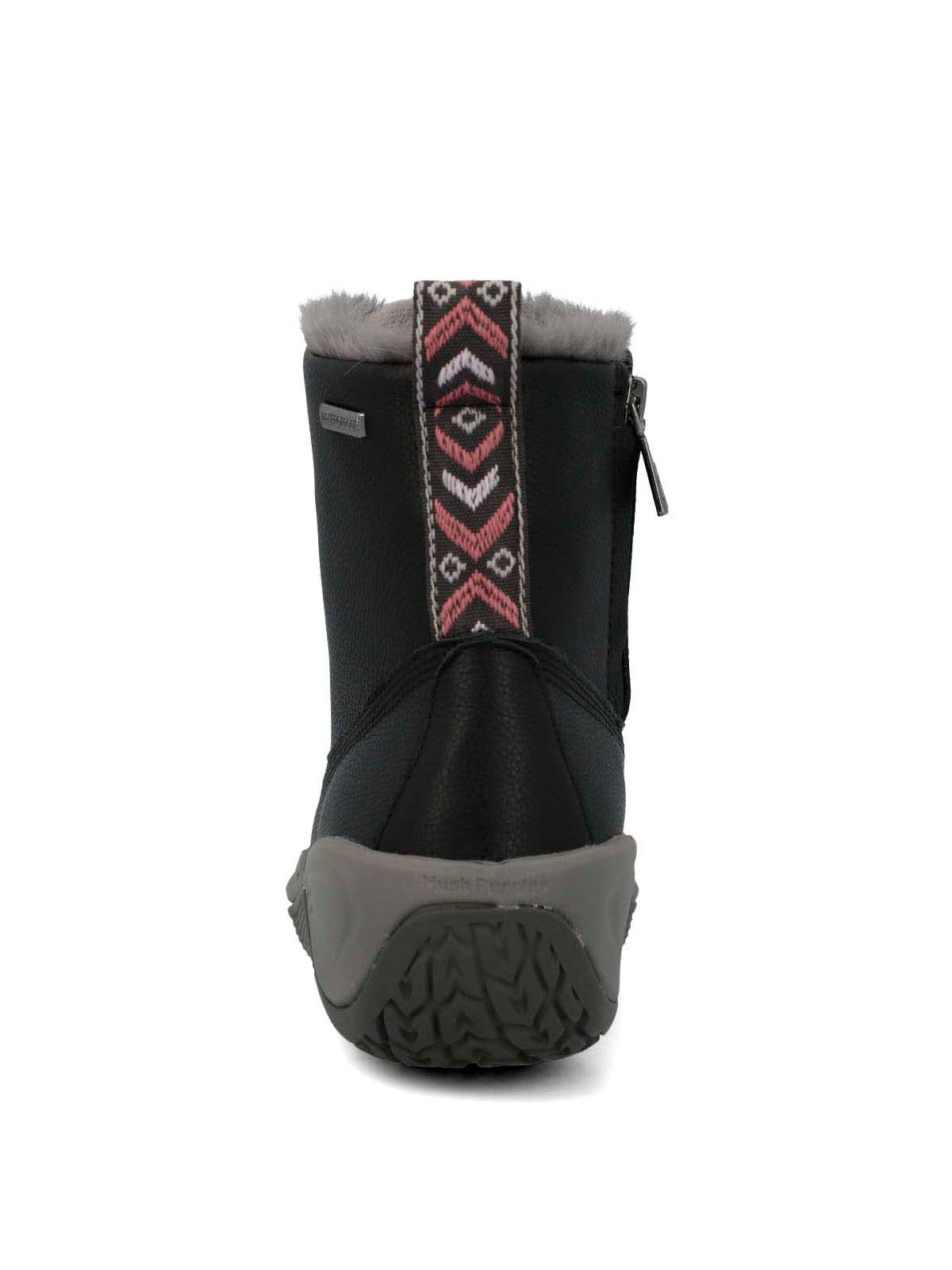 Botin Cuero Mujer Short Madras Negro