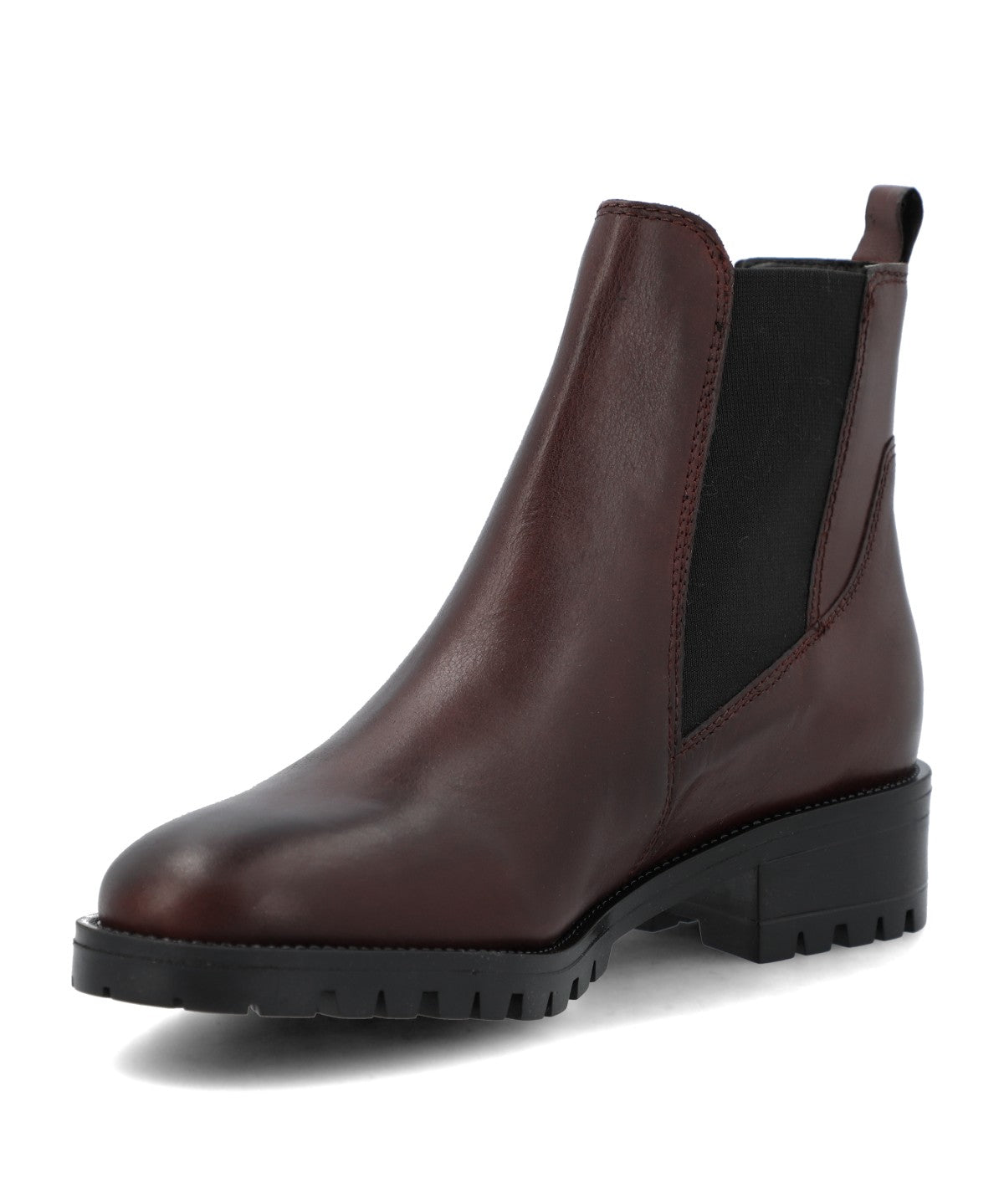 Botin Cuero Mujer Carmeli Burdeo