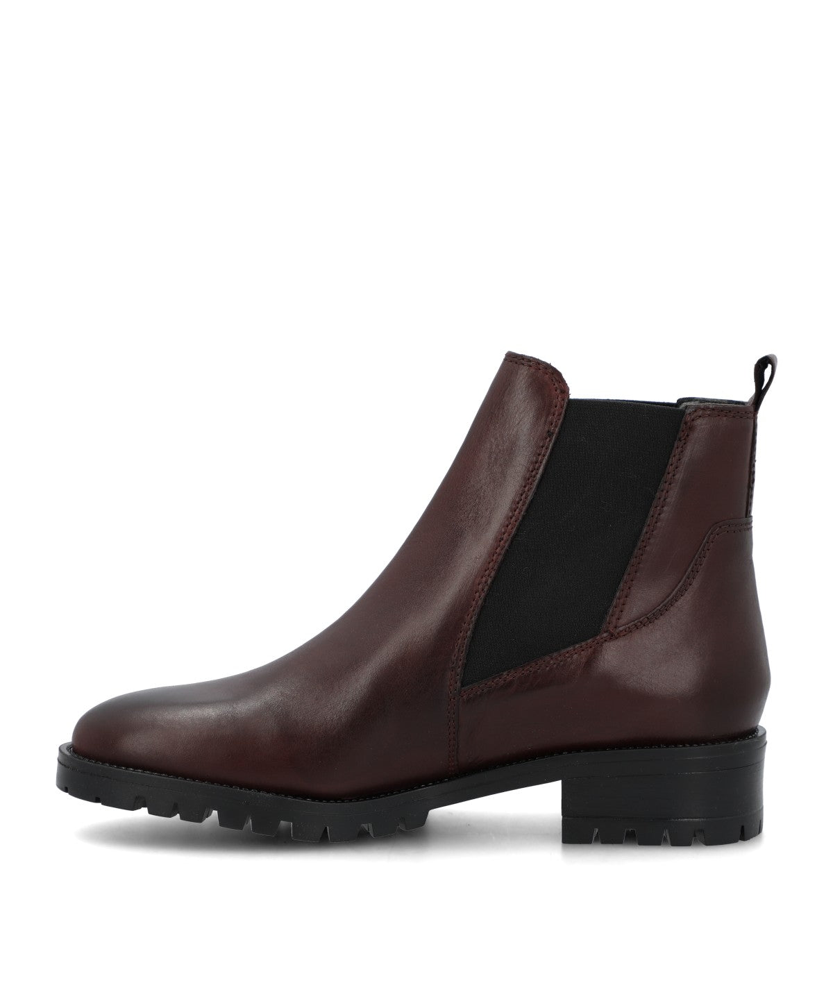 Botin Cuero Mujer Carmeli Burdeo