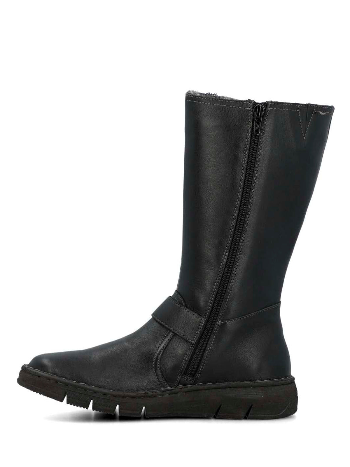 Bota Cuero Mujer Mildre Negra