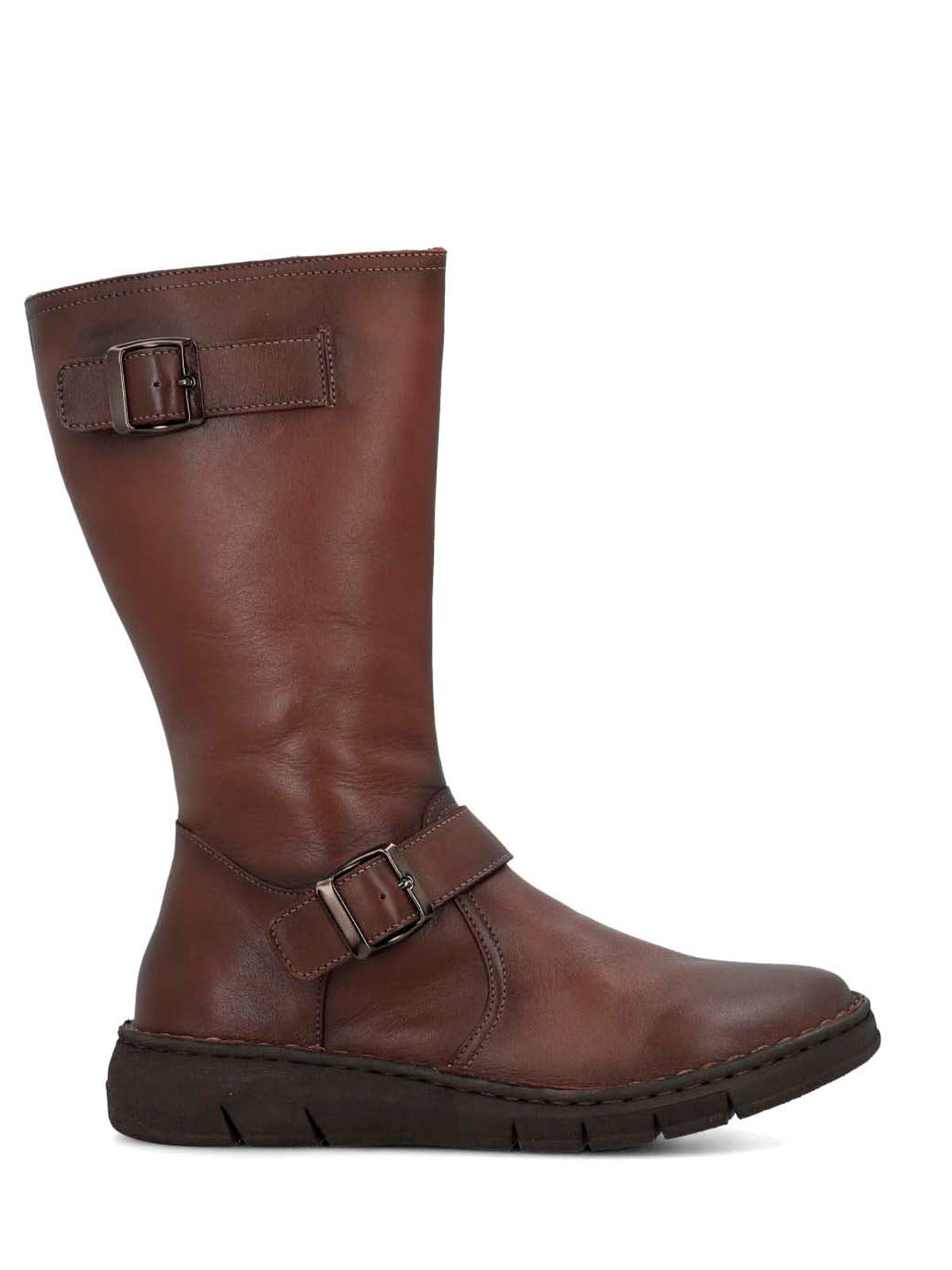Bota Cuero Mujer Mildre Café