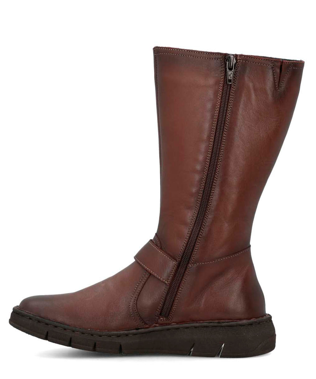 Bota Cuero Mujer Mildre Café
