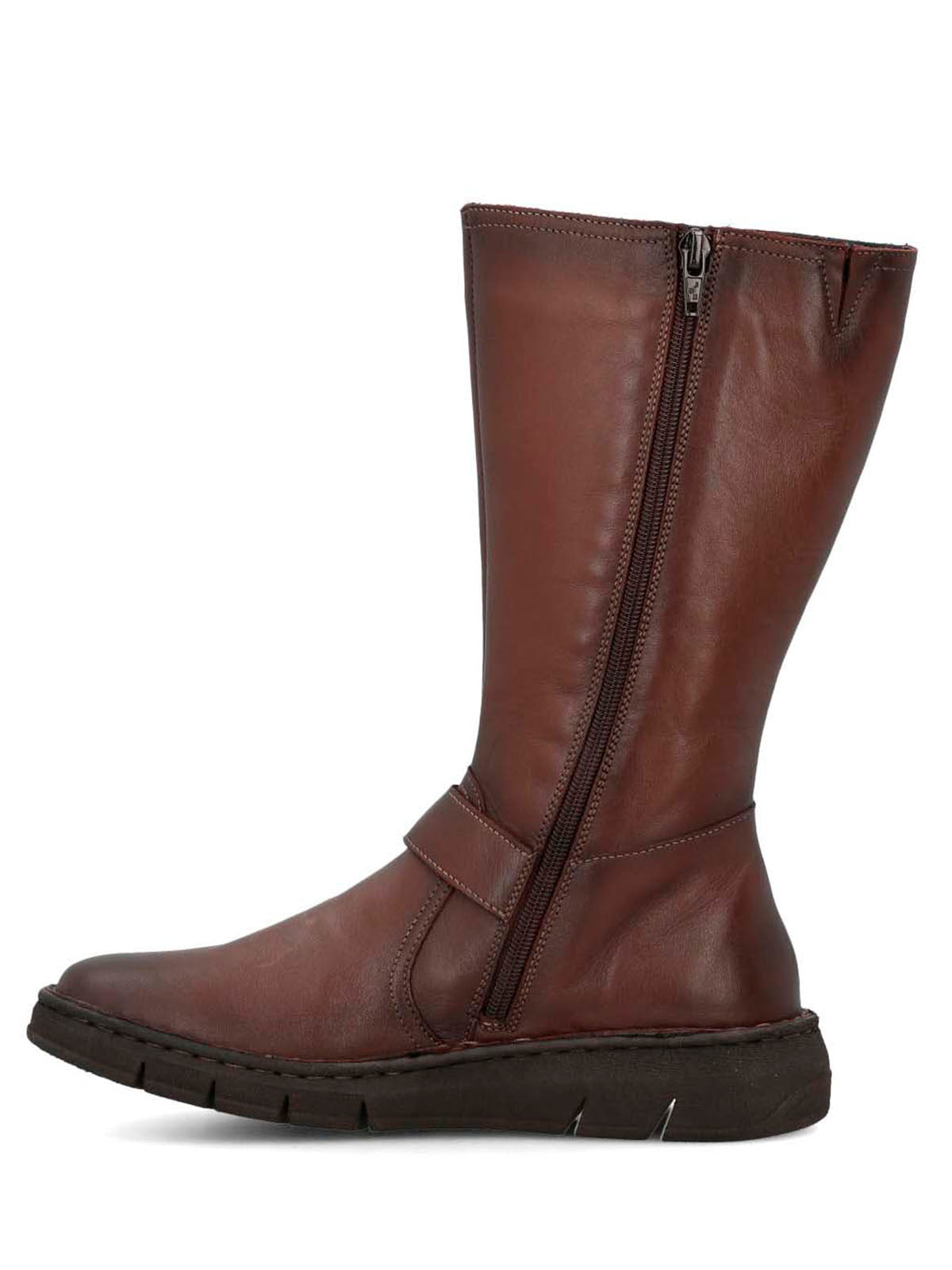 Bota Cuero Mujer Mildre Café