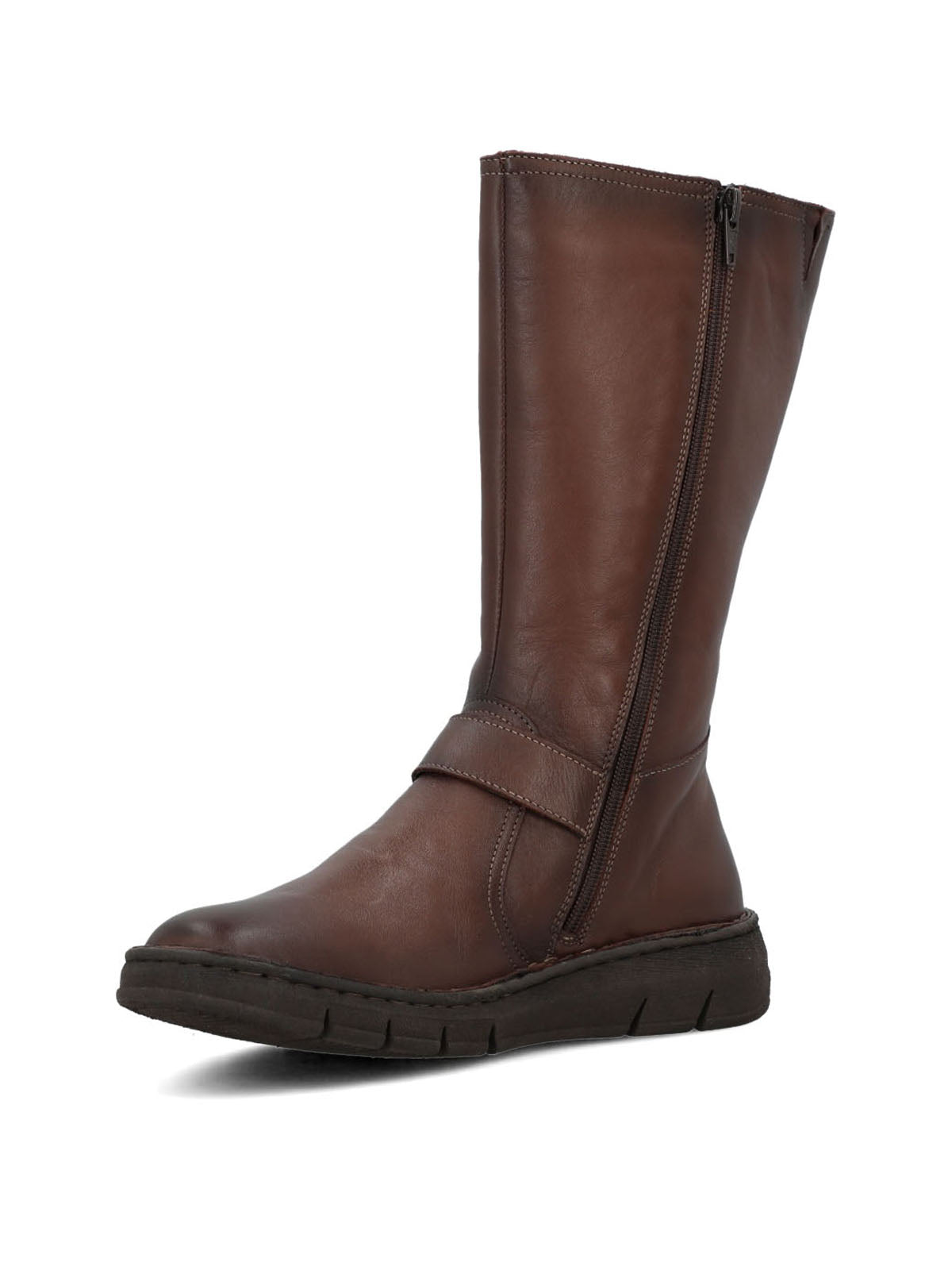 Bota Cuero Mujer Mildre Café