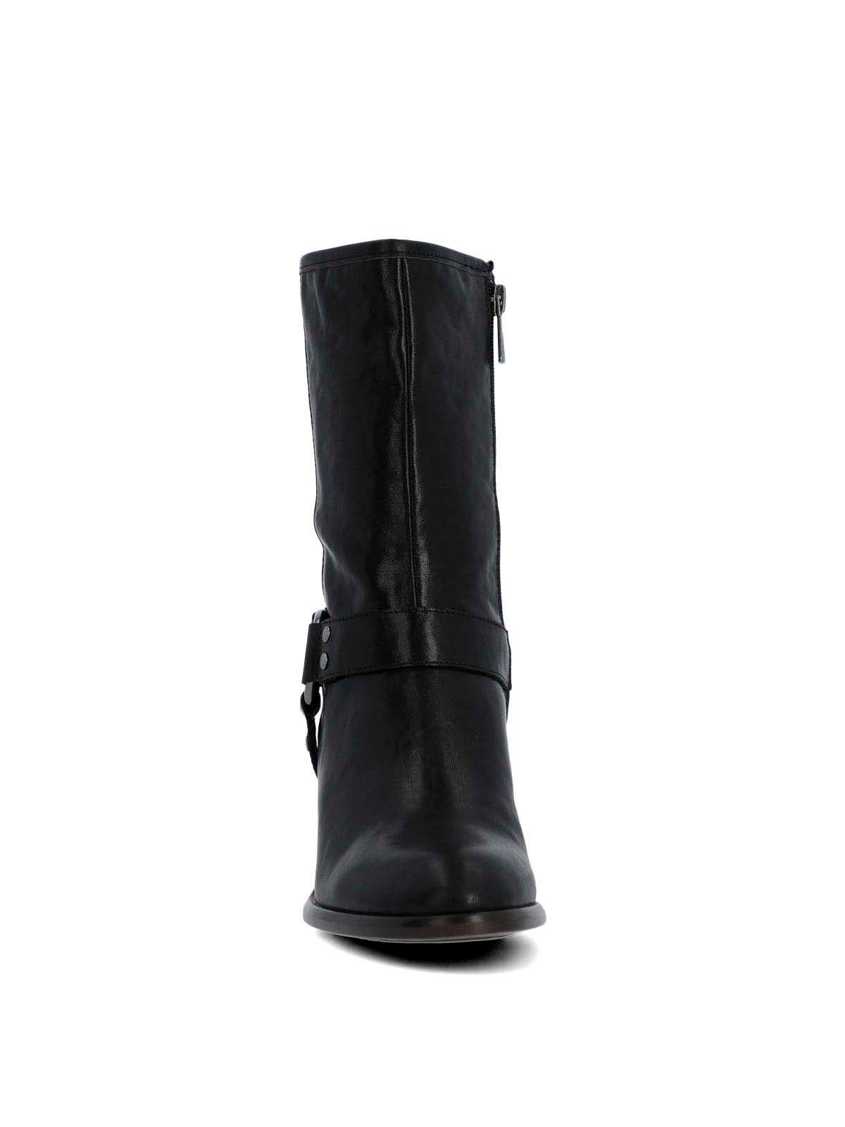 Bota Cuero Mujer Mayda Negra