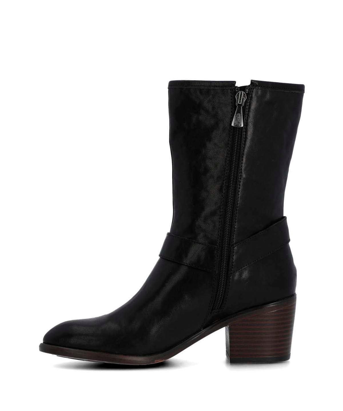Bota Cuero Mujer Mayda Negra