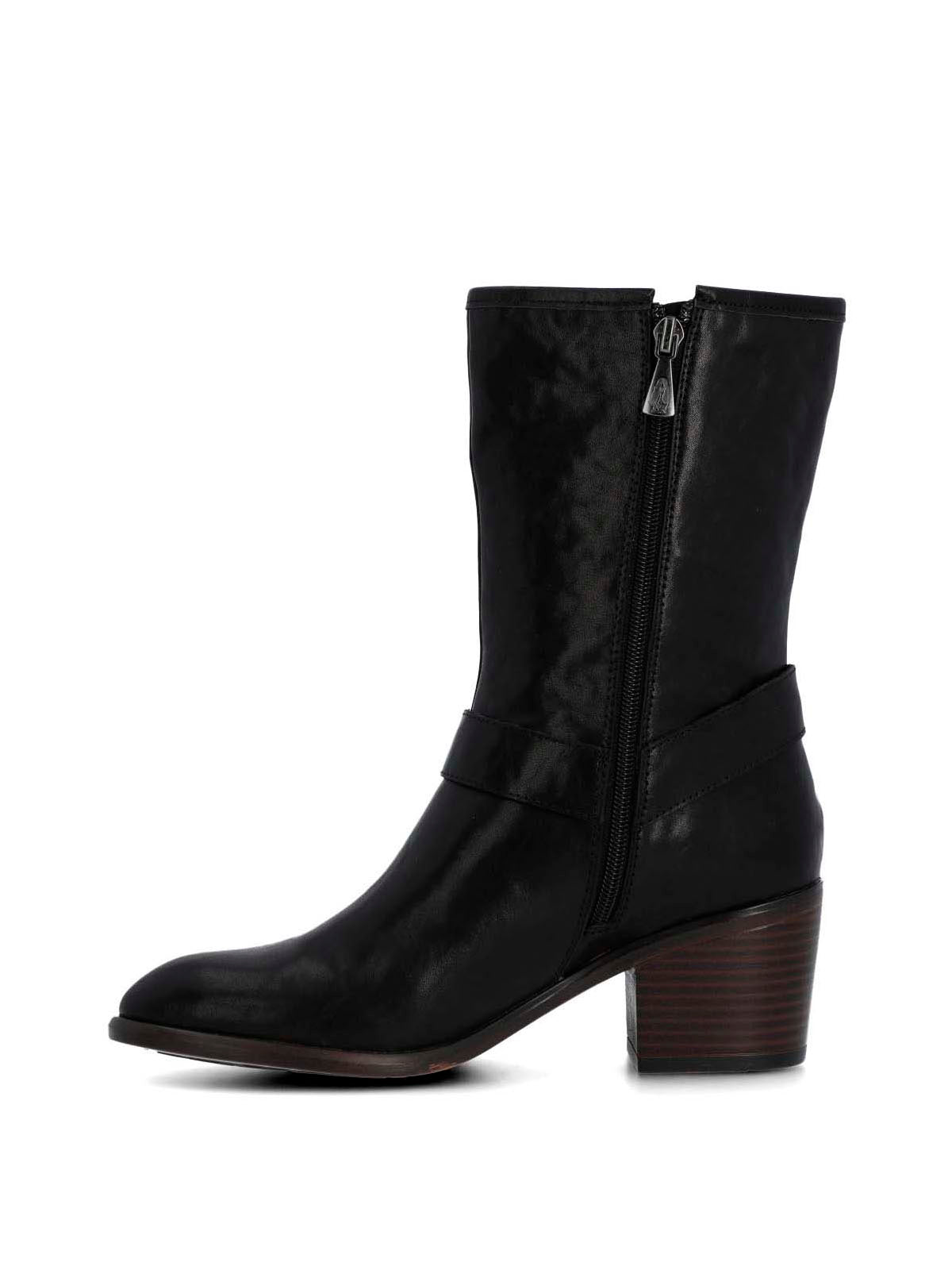 Bota Cuero Mujer Mayda Negra