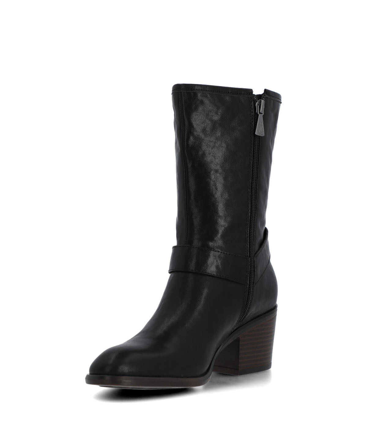 Bota Cuero Mujer Mayda Negra