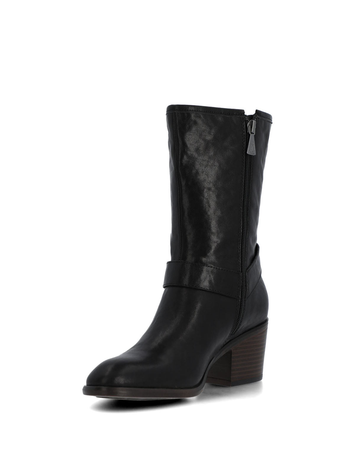 Bota Cuero Mujer Mayda Negra