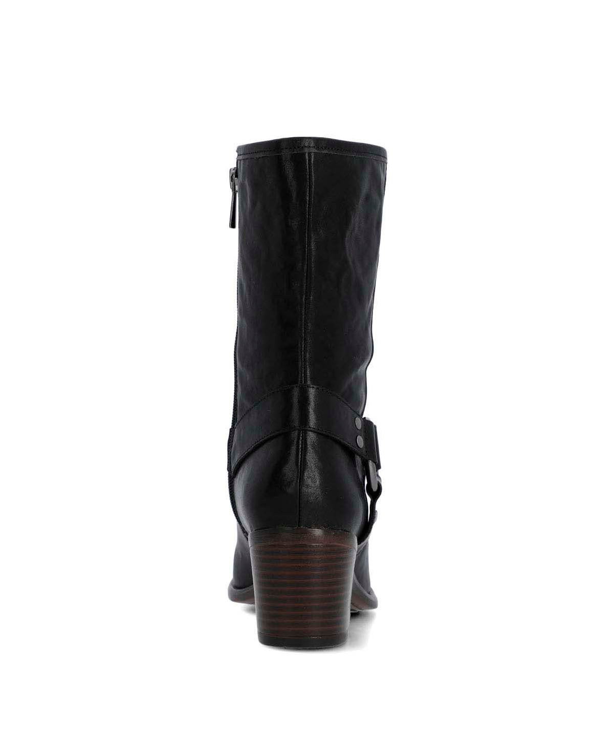 Bota Cuero Mujer Mayda Negra
