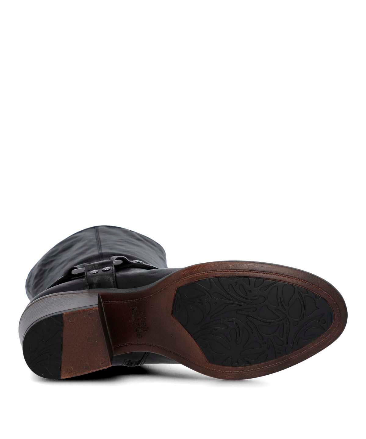 Bota Cuero Mujer Mayda Negra