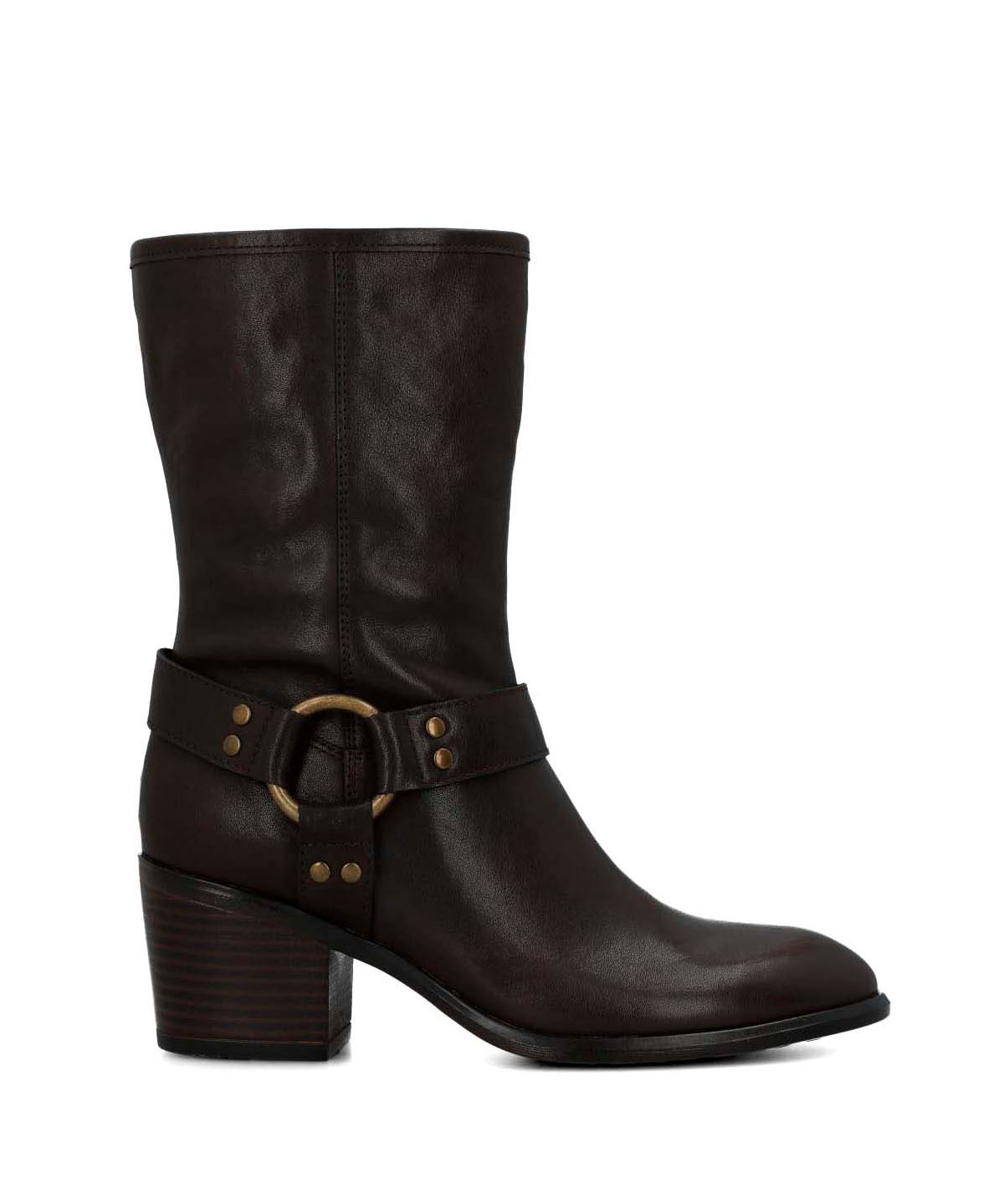 Bota Cuero Mujer Mayda Café