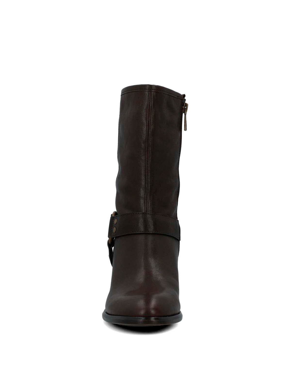 Bota Cuero Mujer Mayda Café