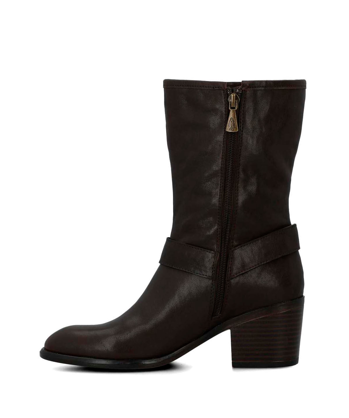 Bota Cuero Mujer Mayda Café