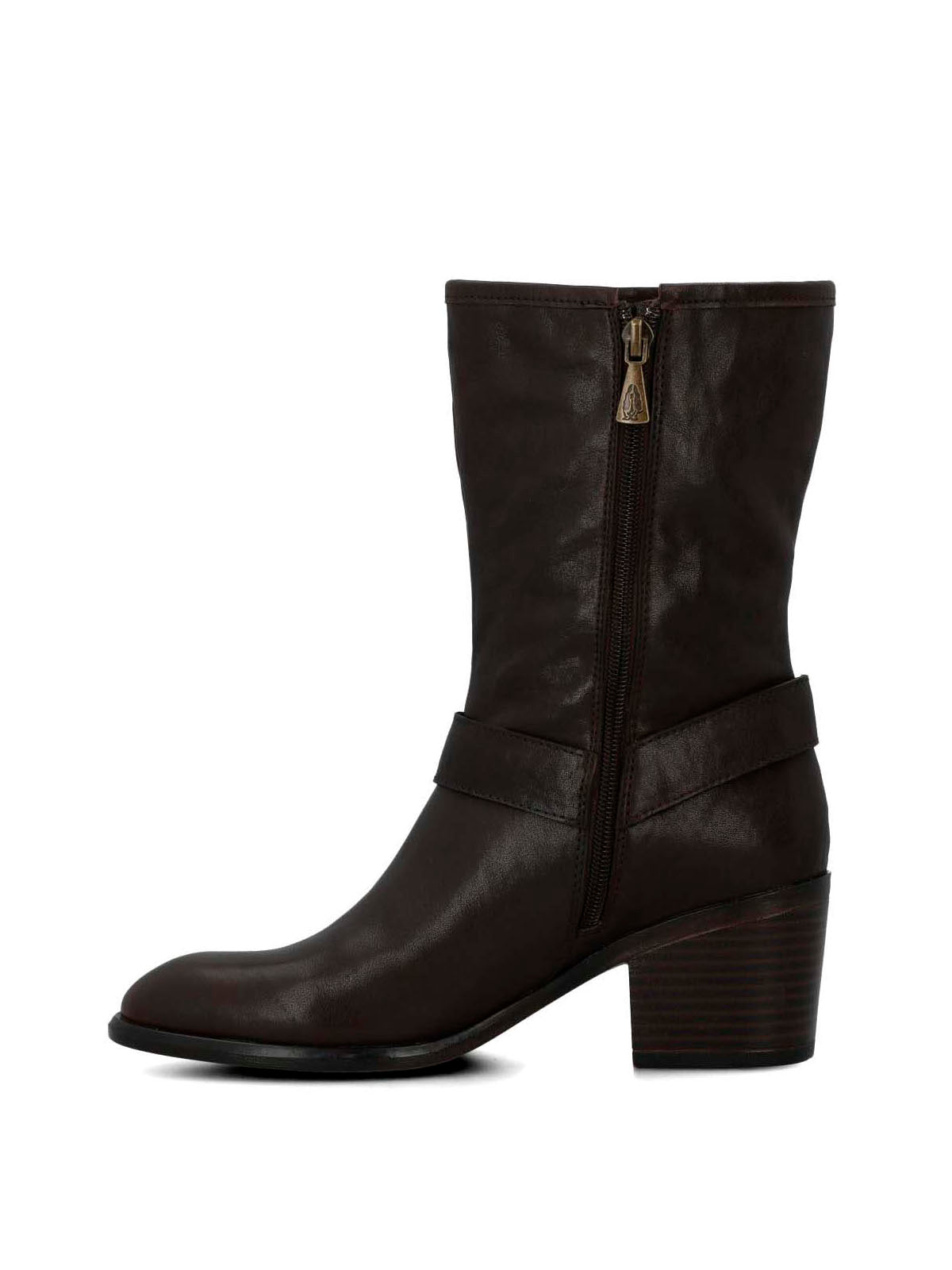 Bota Cuero Mujer Mayda Café