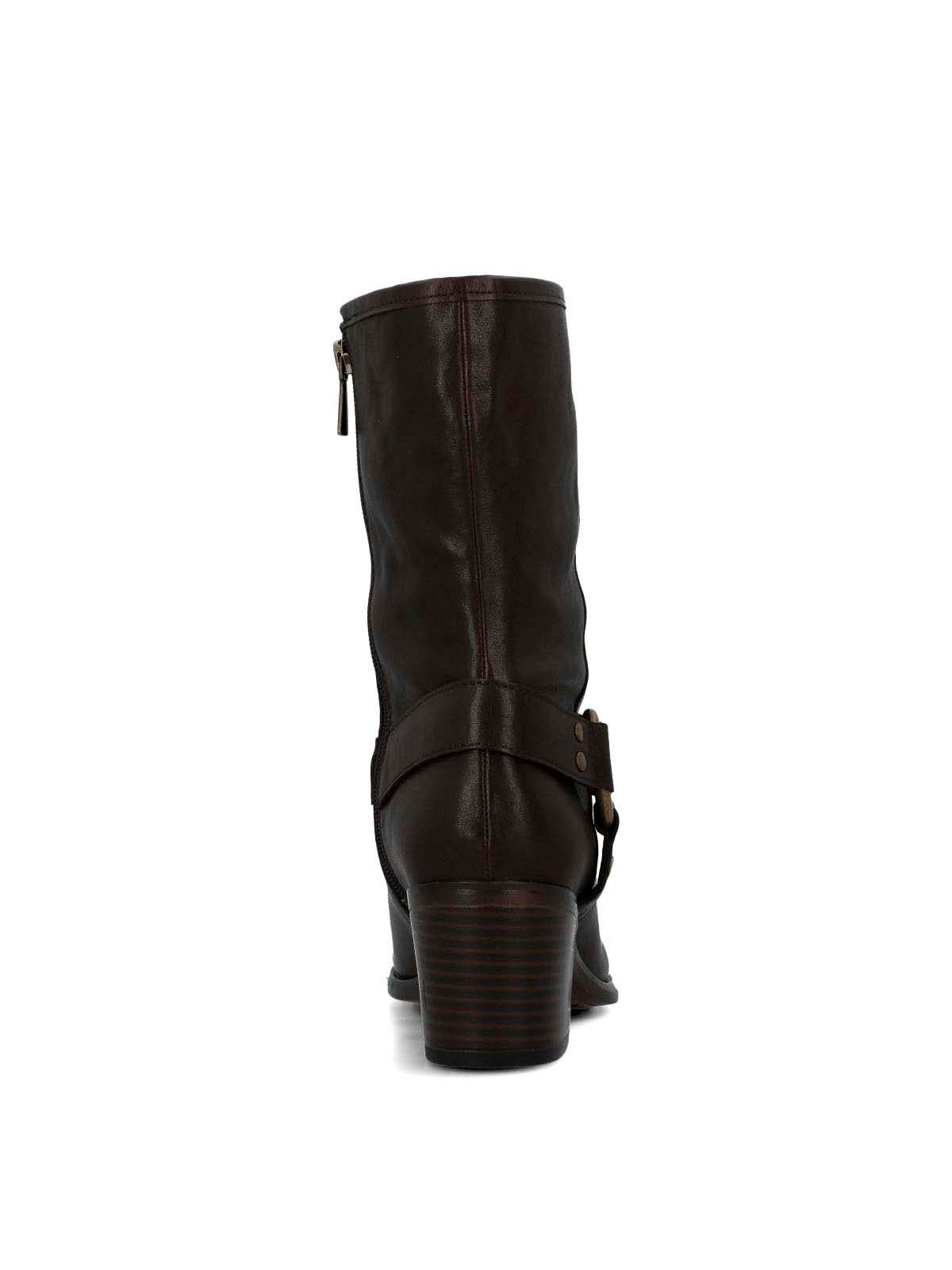 Bota Cuero Mujer Mayda Café