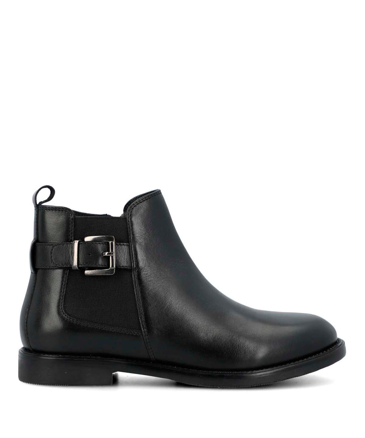 Botin Cuero Mujer Felvi Negro