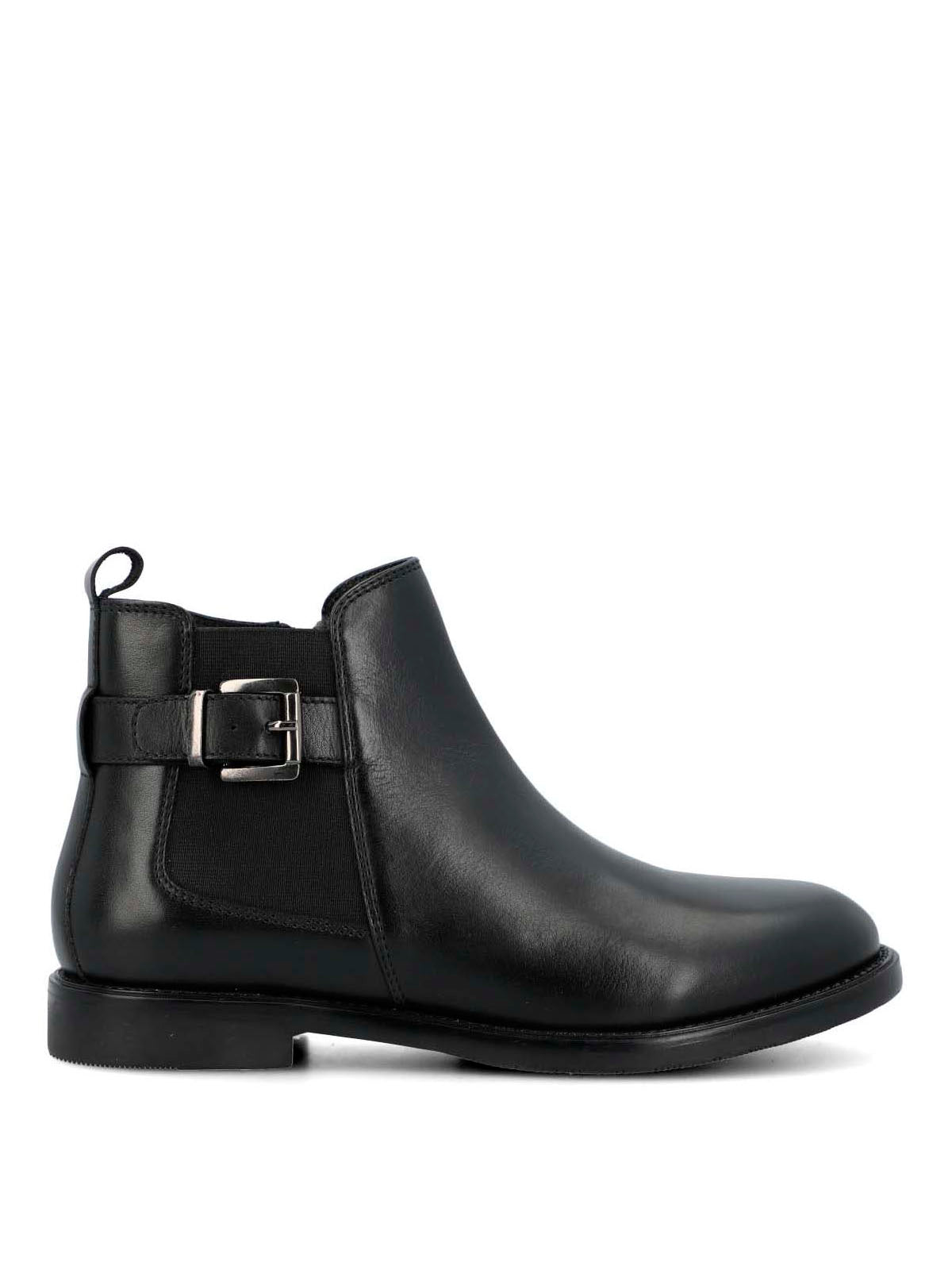 Botin Cuero Mujer Felvi Negro