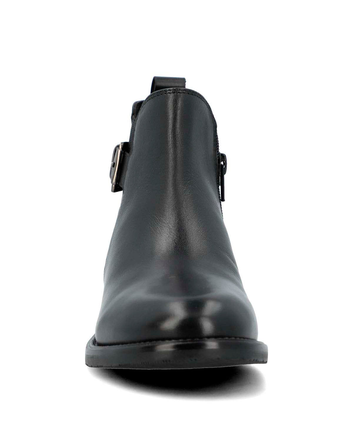 Botin Cuero Mujer Felvi Negro