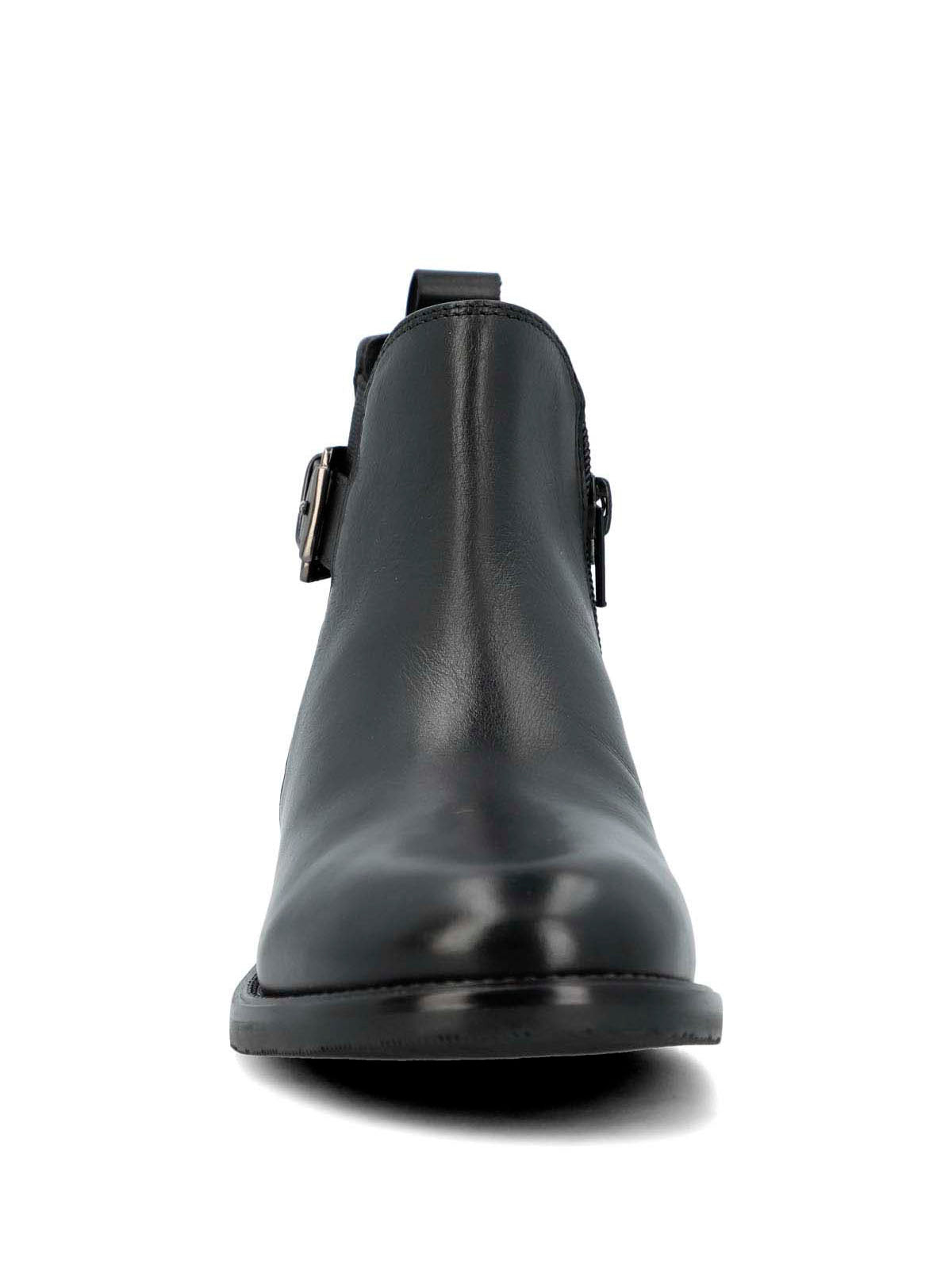 Botin Cuero Mujer Felvi Negro