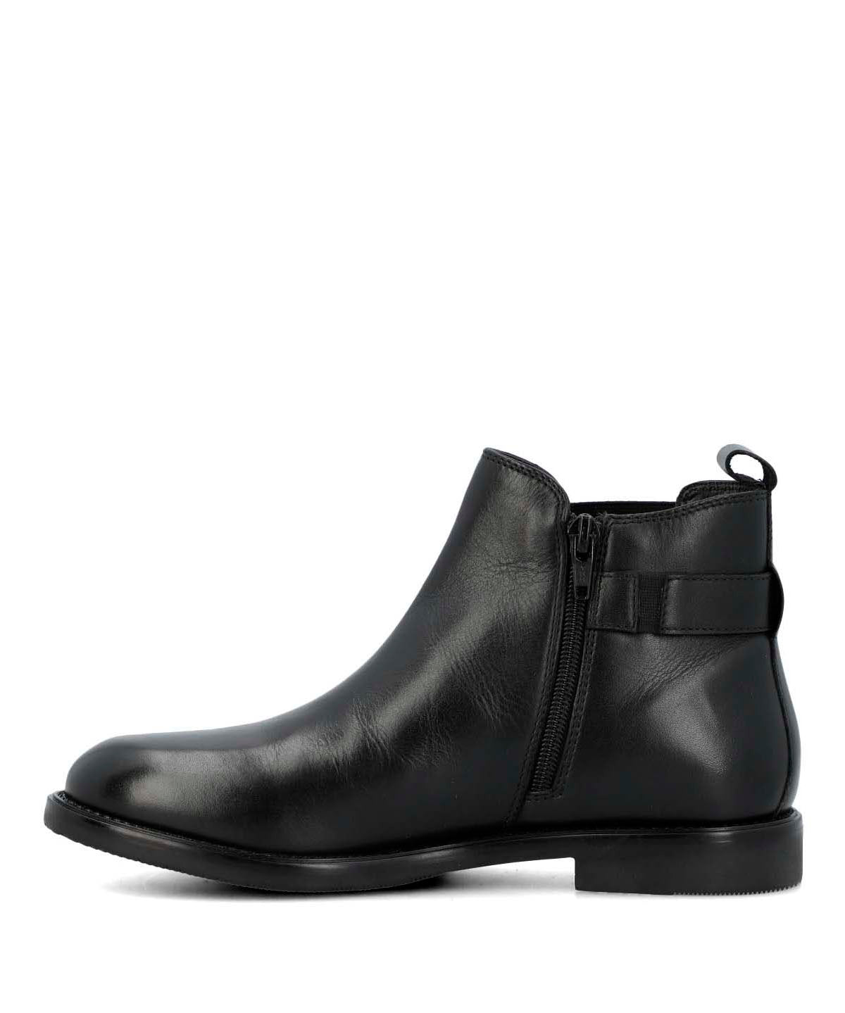 Botin Cuero Mujer Felvi Negro