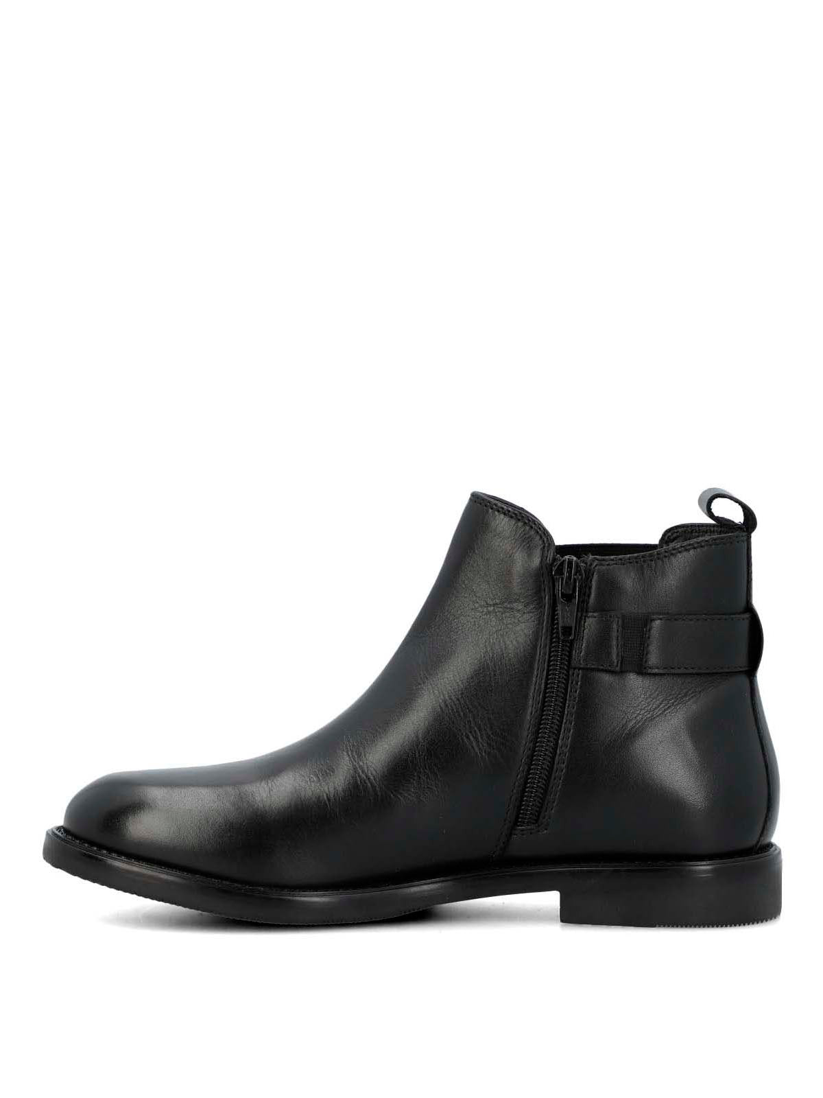 Botin Cuero Mujer Felvi Negro