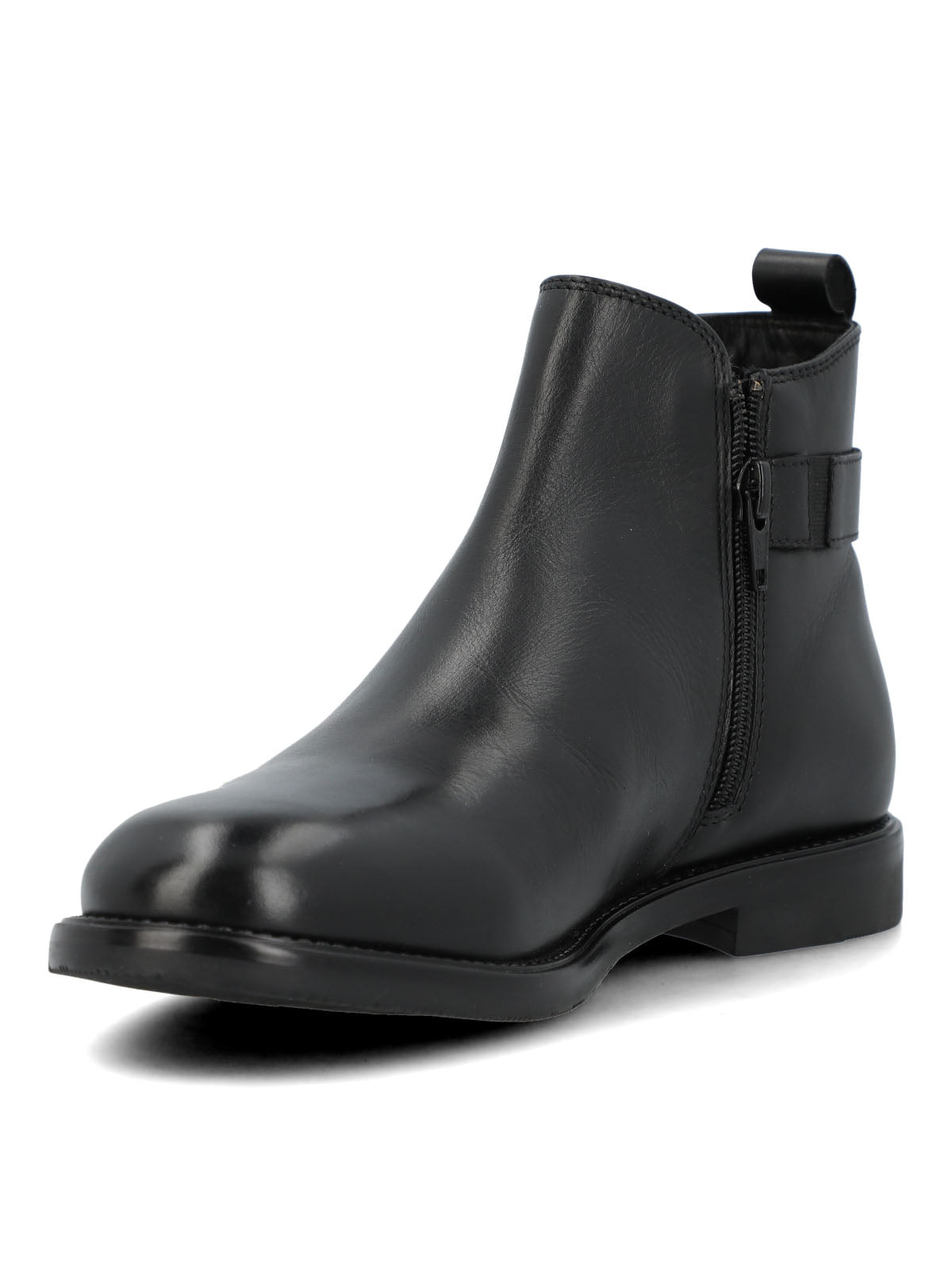 Botin Cuero Mujer Felvi Negro