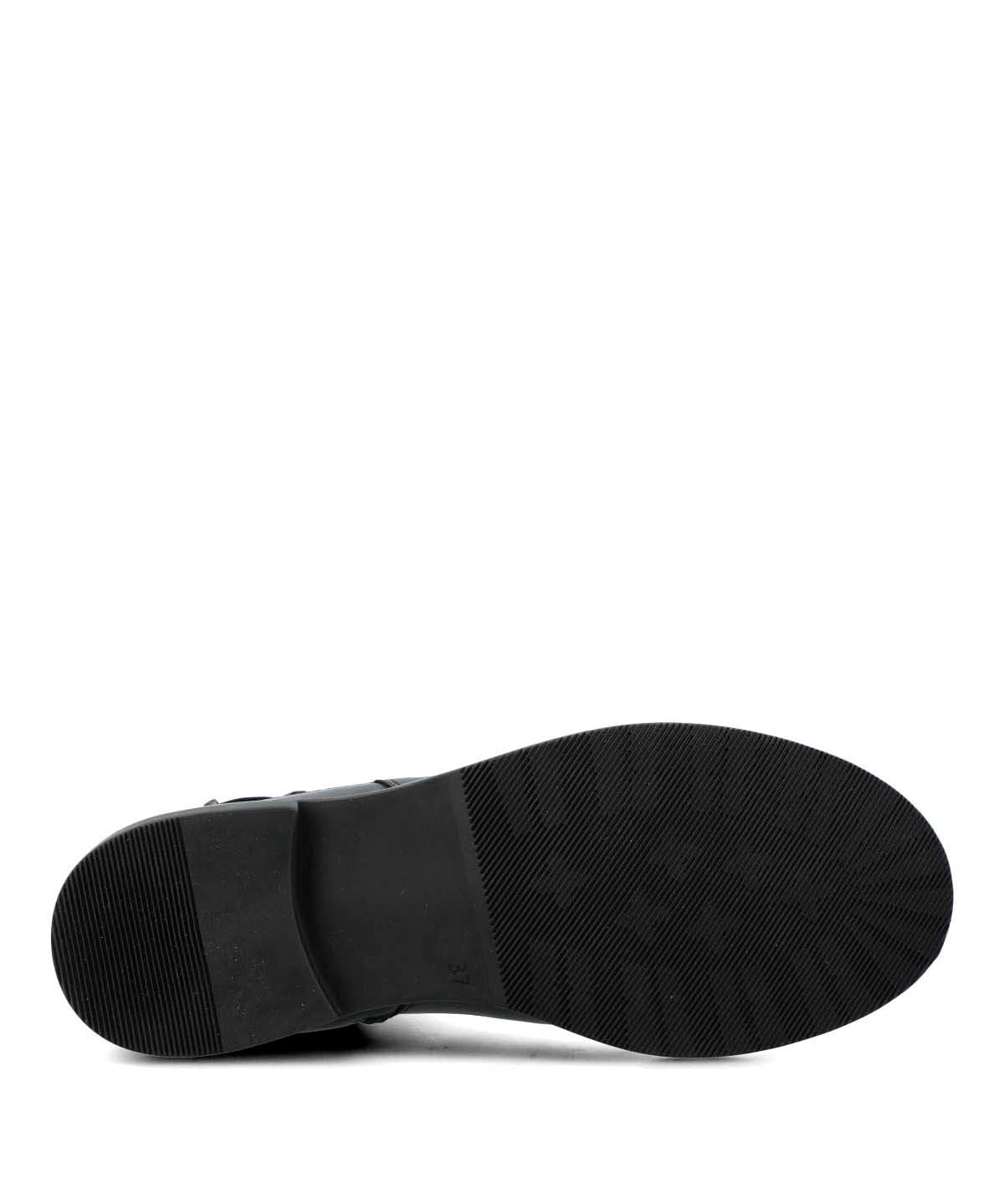 Botin Cuero Mujer Felvi Negro