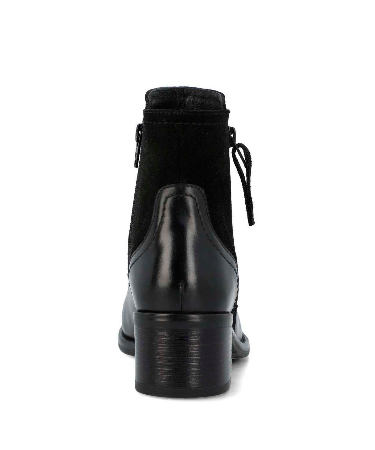 Botin Cuero Mujer Viller Negro