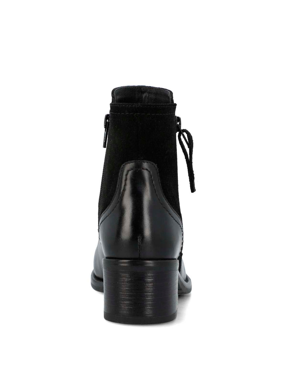 Botin Cuero Mujer Viller Negro