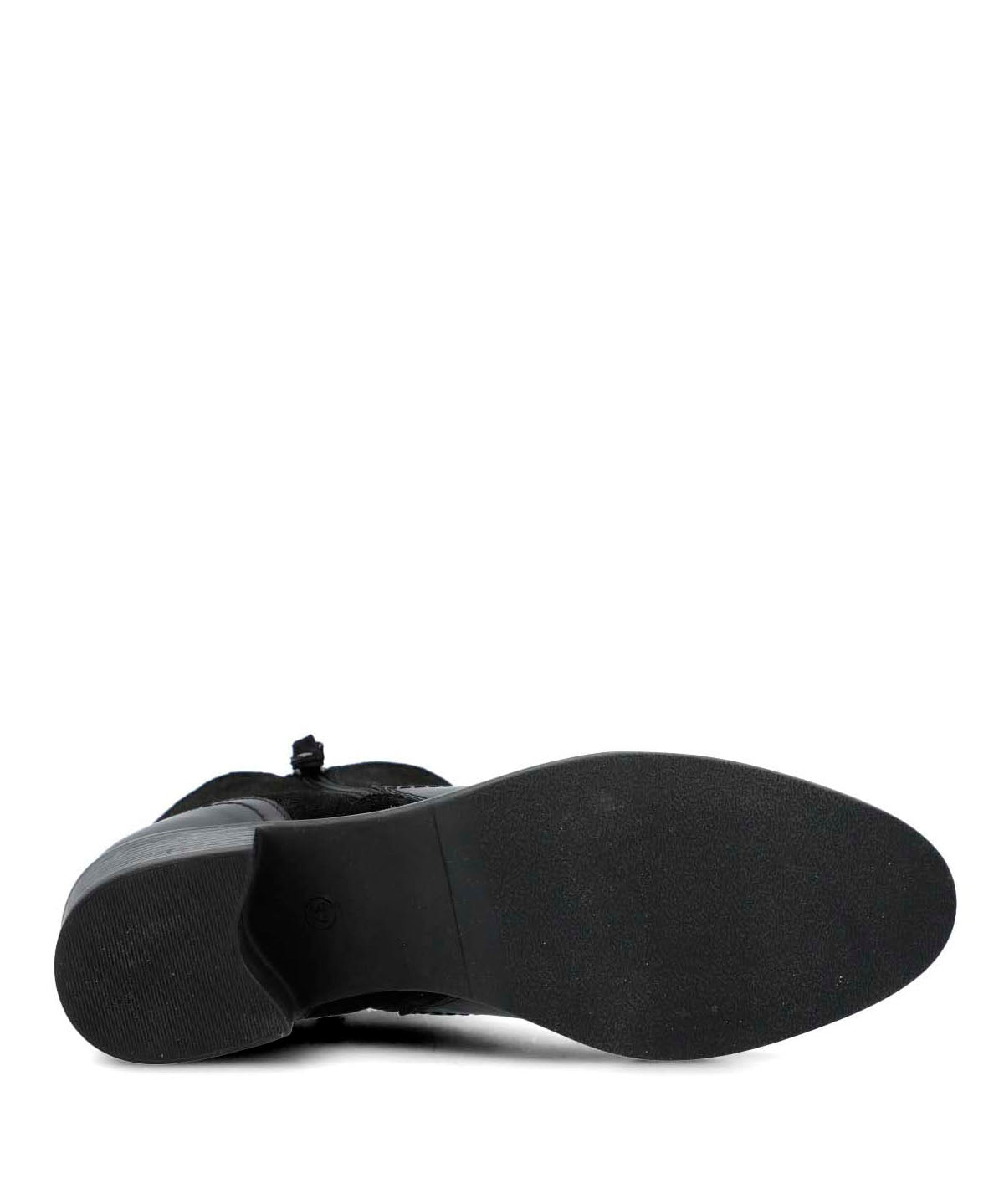Botin Cuero Mujer Viller Negro