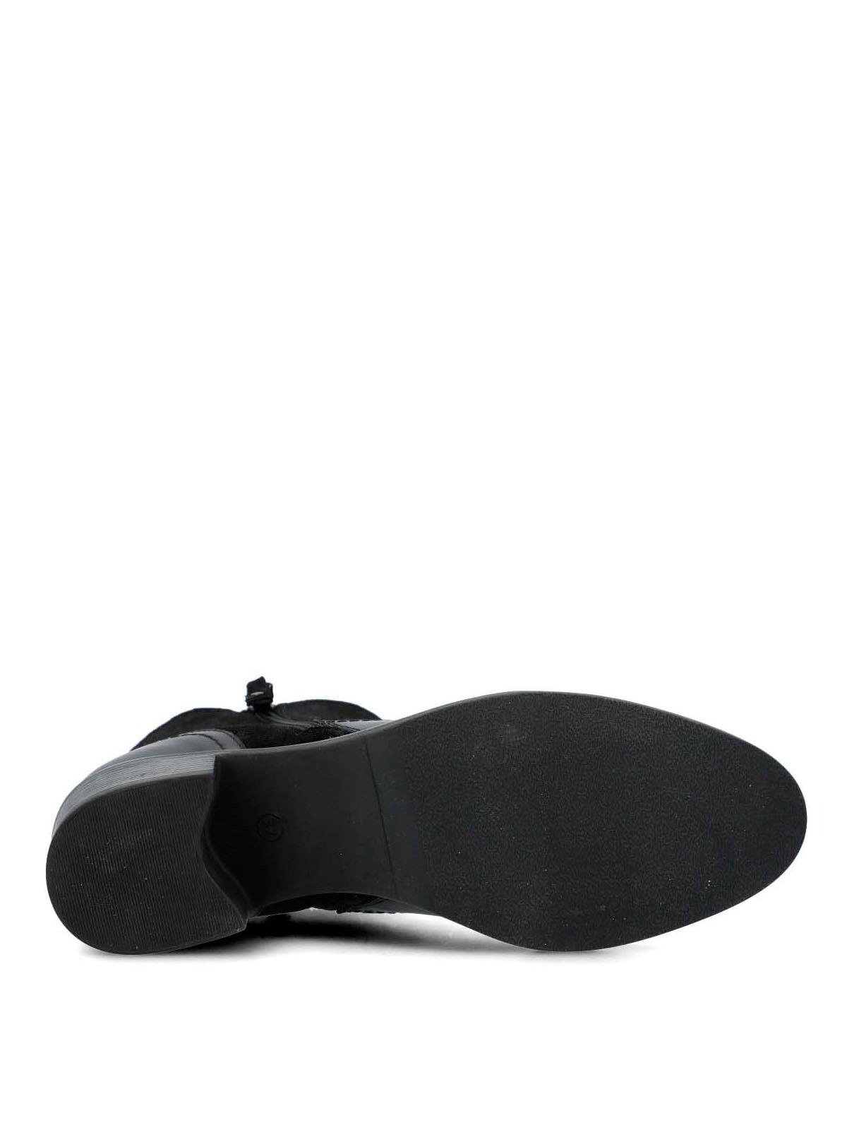 Botin Cuero Mujer Viller Negro