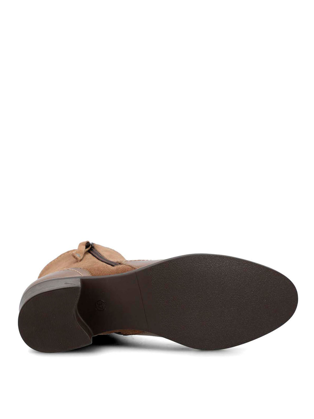 Botin Cuero Mujer Viller Café