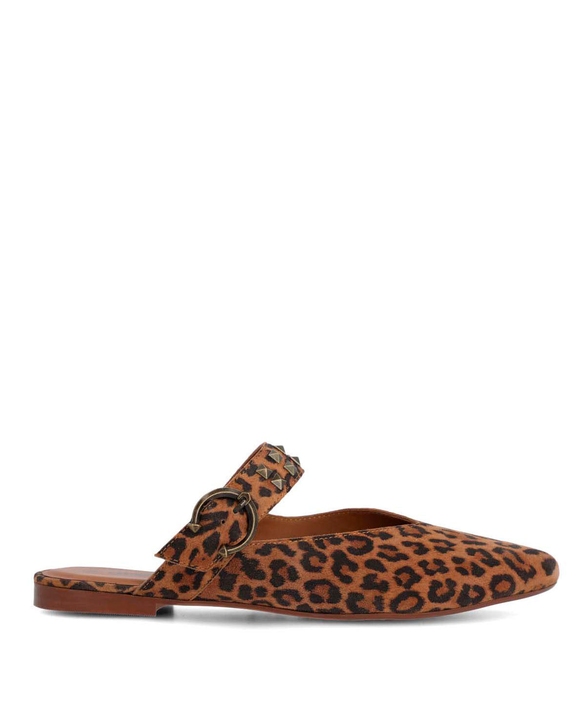 Ballerina Cuero Mujer Sinara Metalizada