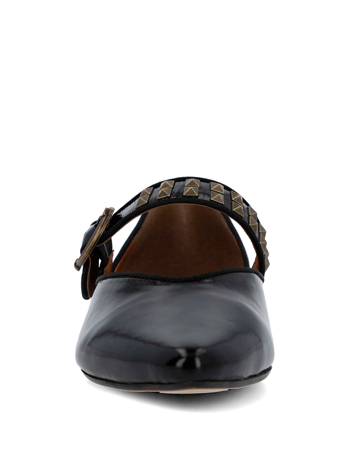 Ballerina Cuero Mujer Alozia Negra