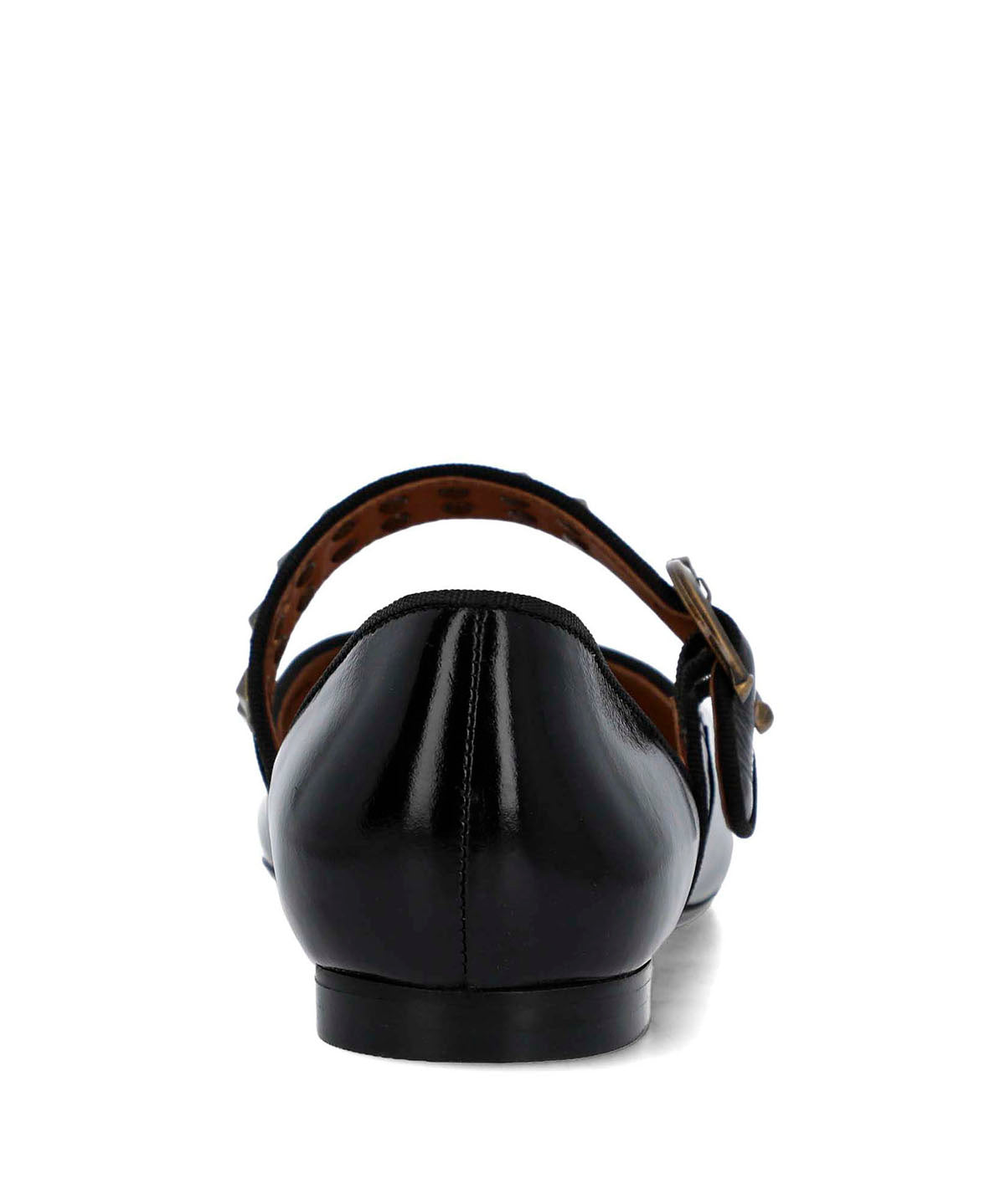 Ballerina Cuero Mujer Alozia Negra