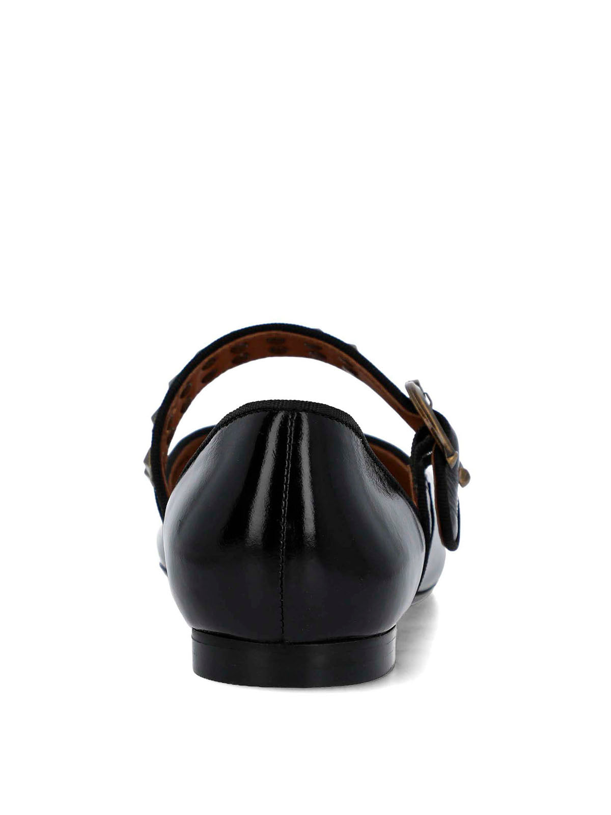 Ballerina Cuero Mujer Alozia Negra