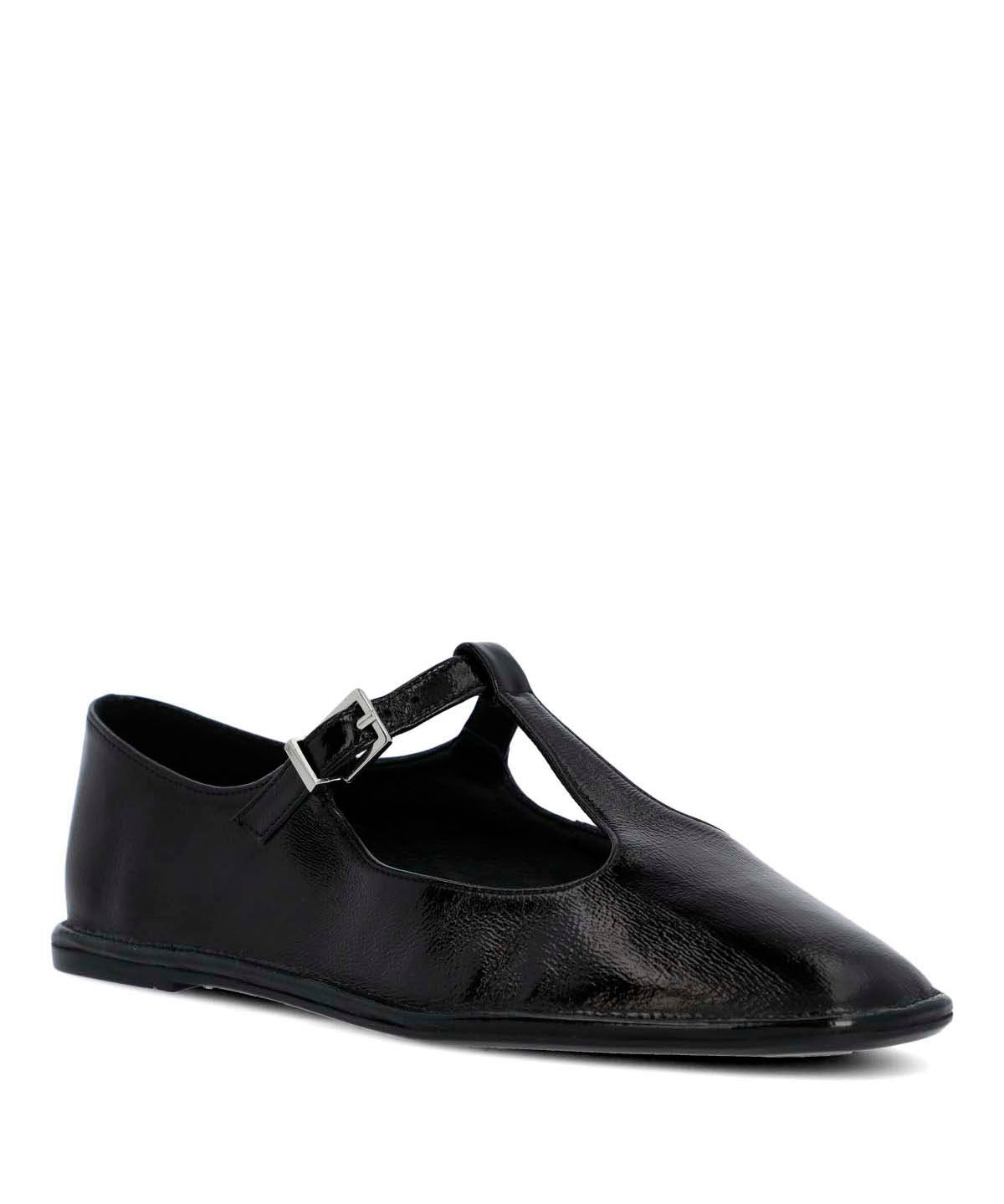 Ballerina Cuero Mujer Merly Negra