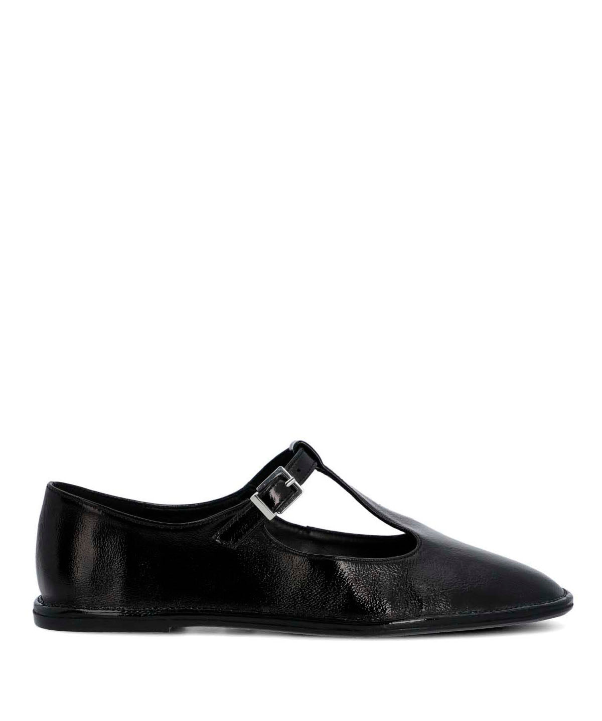 Ballerina Cuero Mujer Merly Negra