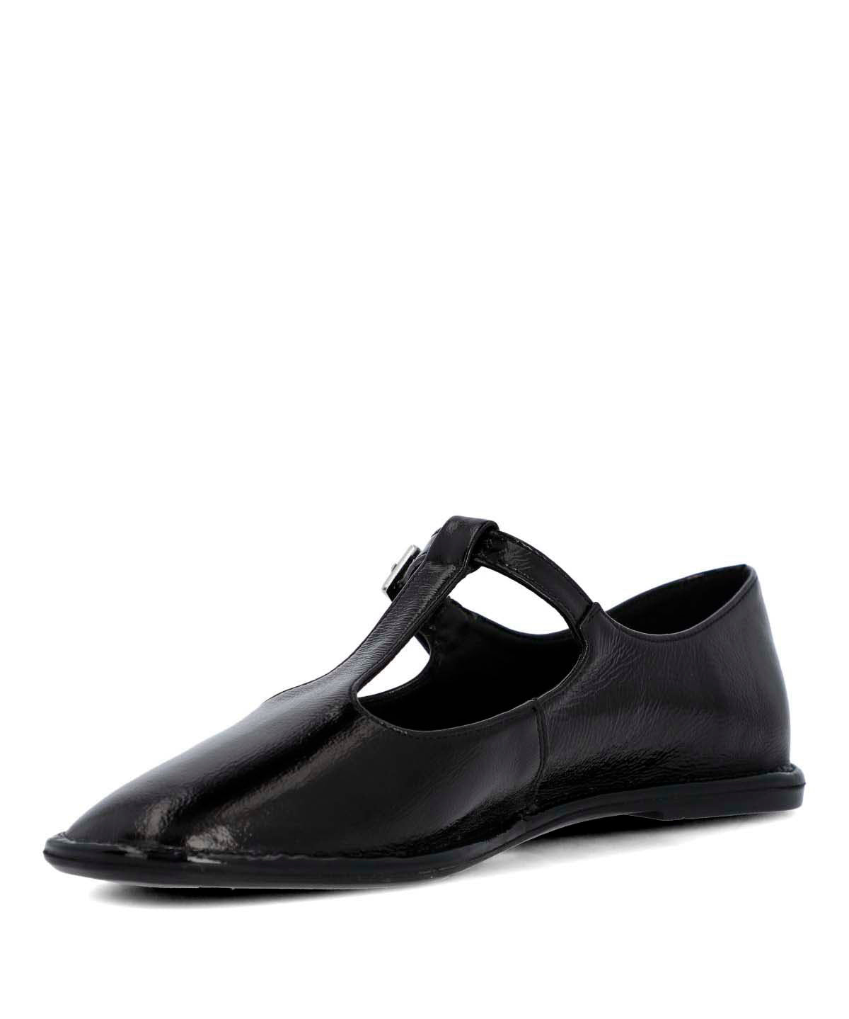 Ballerina Cuero Mujer Merly Negra