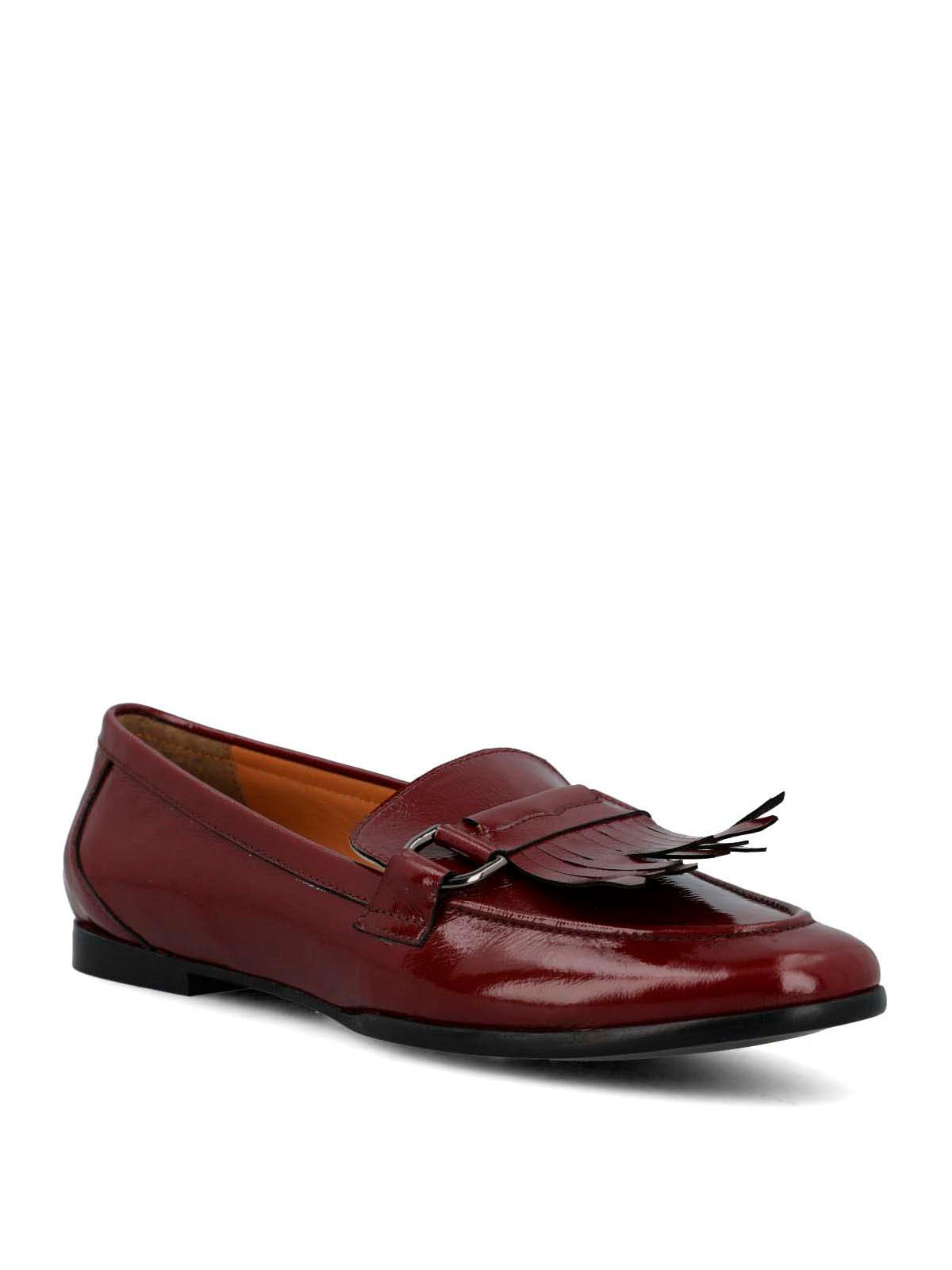 Mocasin Cuero Mujer Taling Burdeo