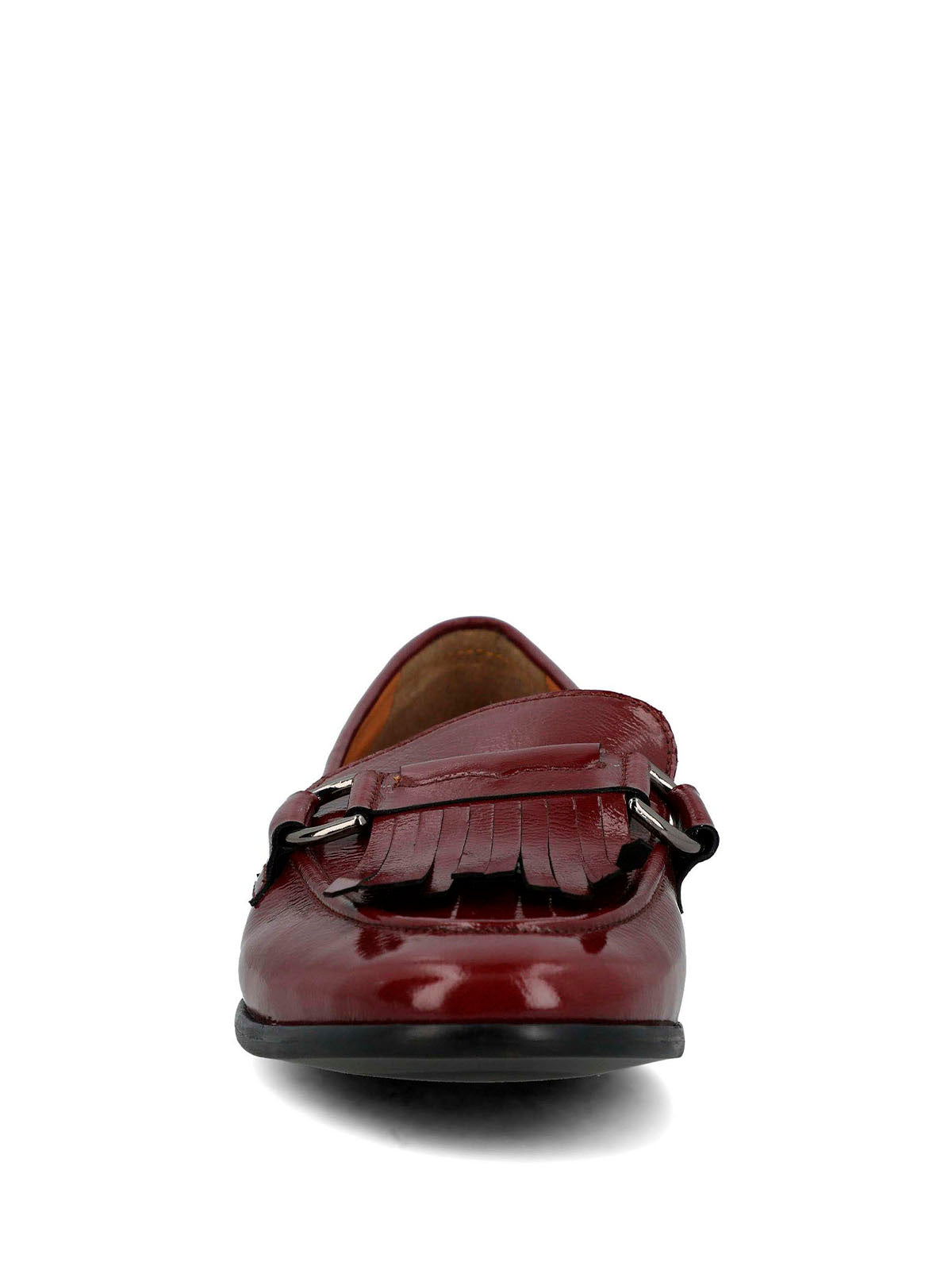 Mocasin Cuero Mujer Taling Burdeo