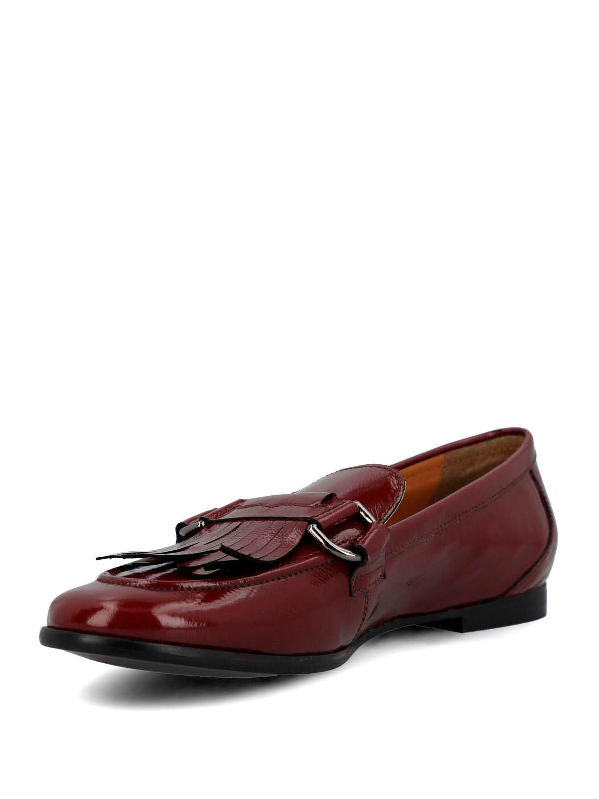 Mocasin Cuero Mujer Taling Burdeo