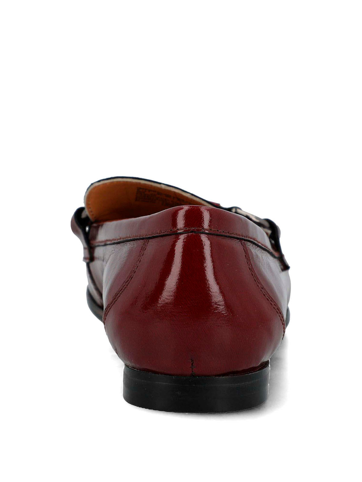 Mocasin Cuero Mujer Taling Burdeo