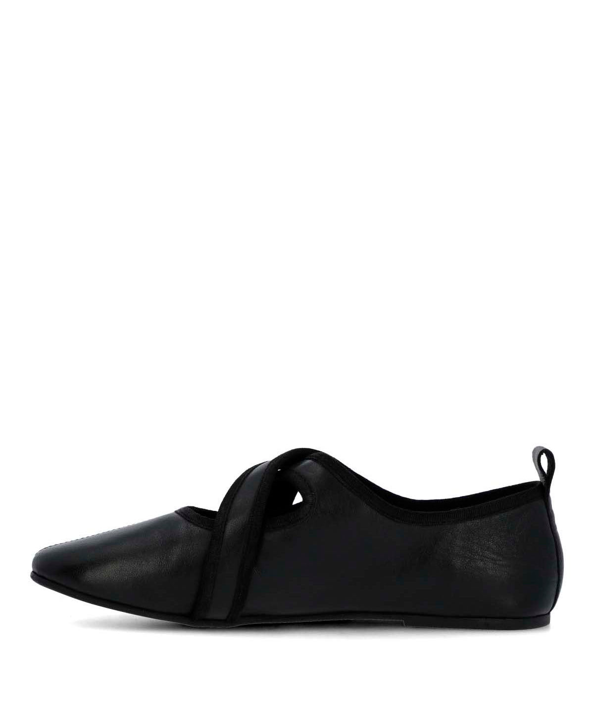 Ballerina Cuero Mujer Lales Negro