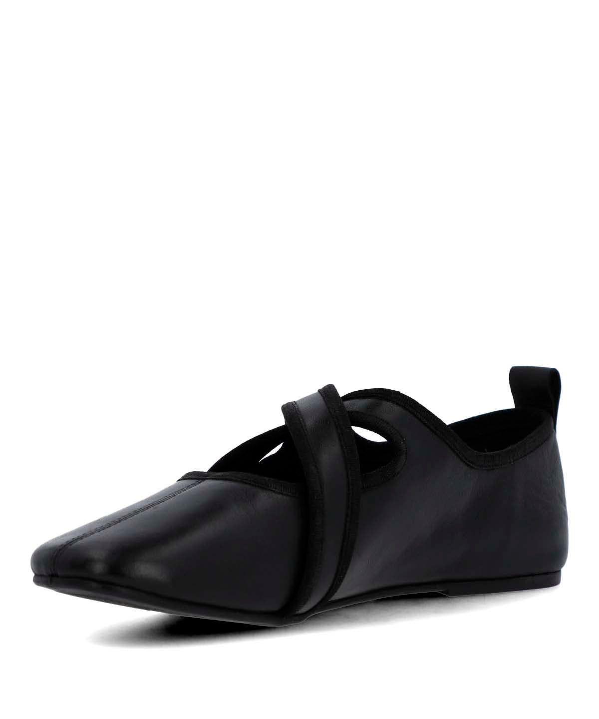 Ballerina Cuero Mujer Lales Negro