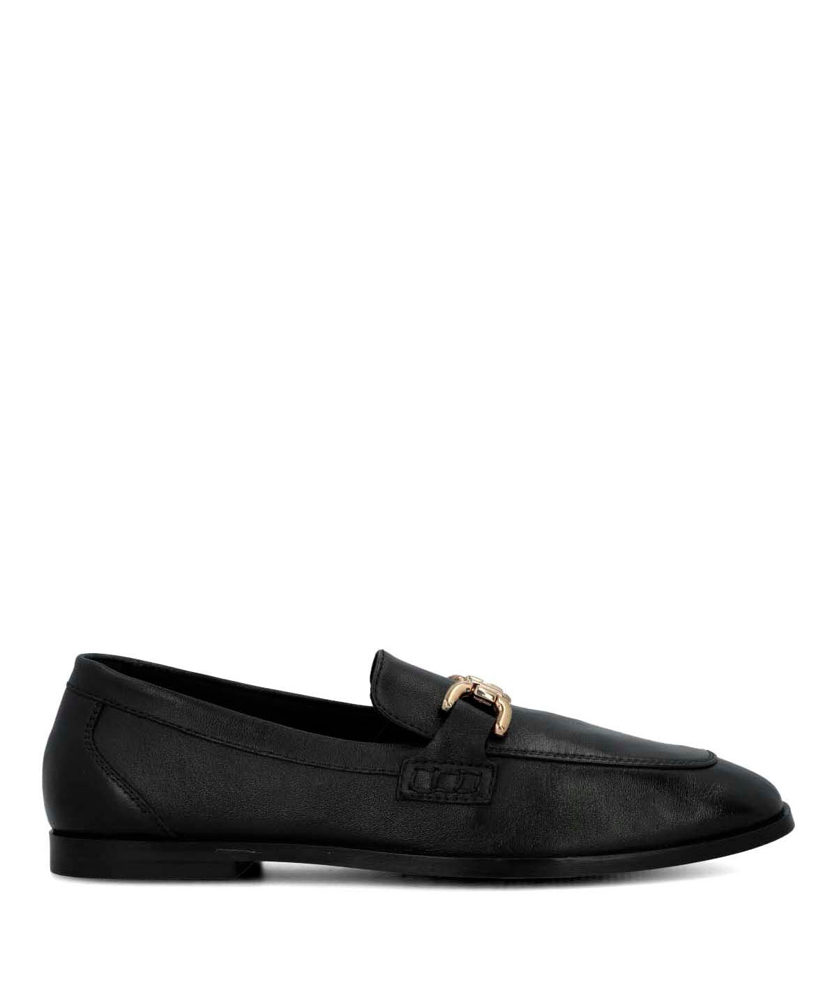 Mocasin Cuero Mujer Blume Negro