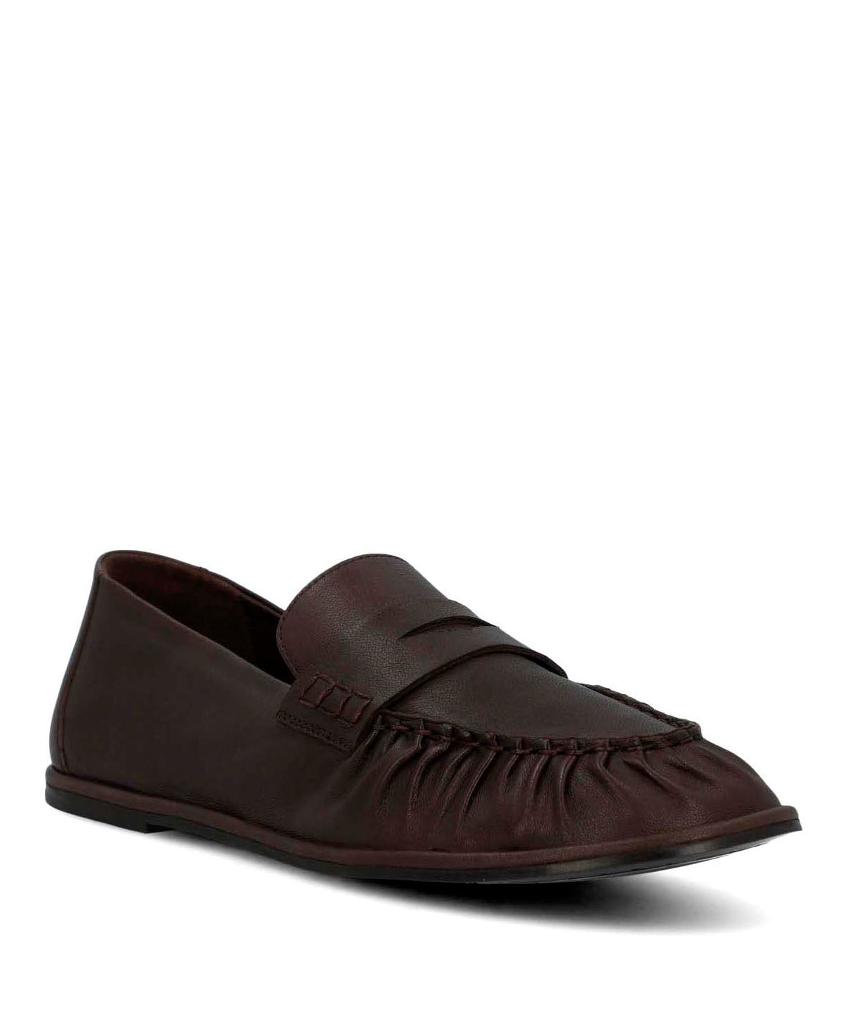 Mocasin Cuero Mujer Ninna Café